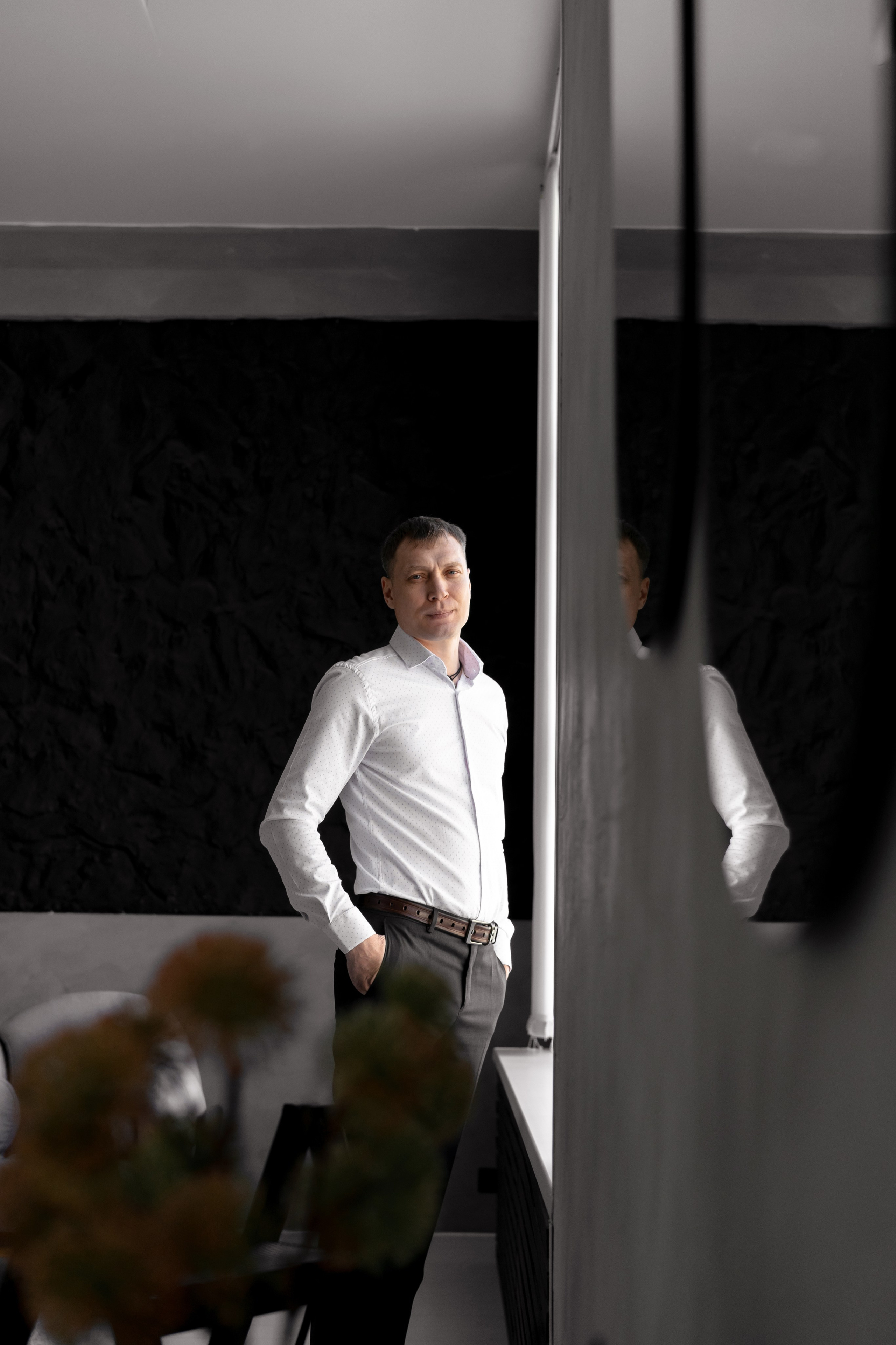 Стильная пара в фотостудии. Семейный и детский фотограф во Владивостоке Мария Гой