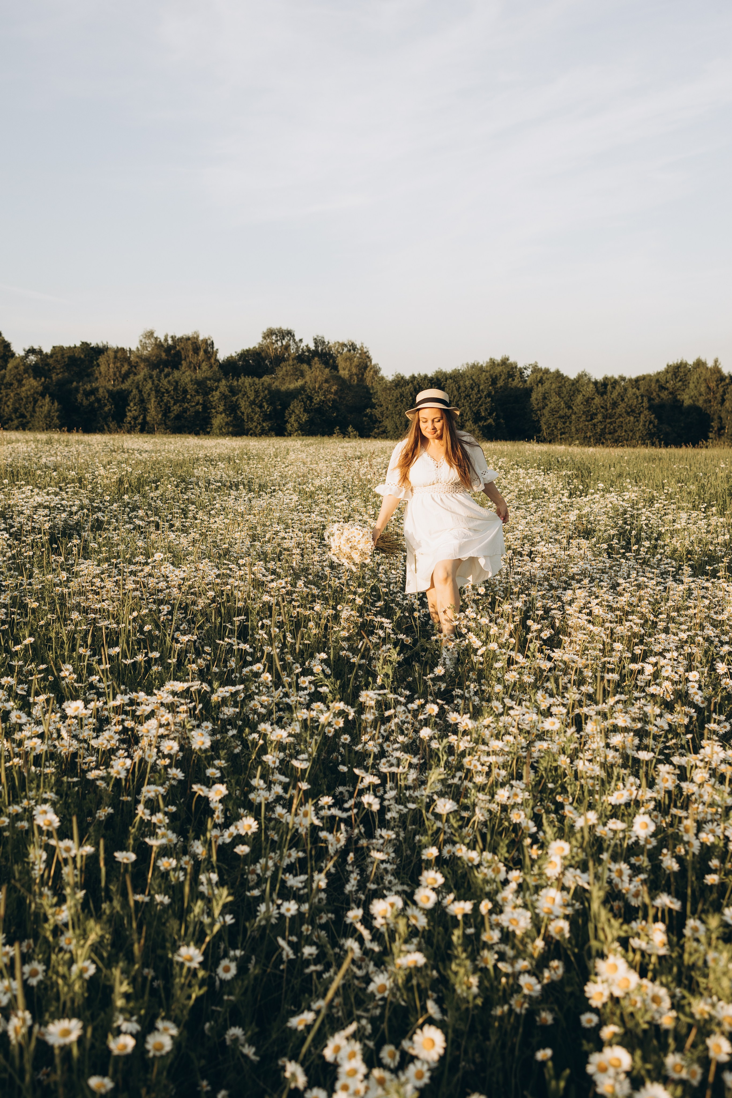 Маша и ромашки. Семейный фотограф в Москве Виктория Ястребинская