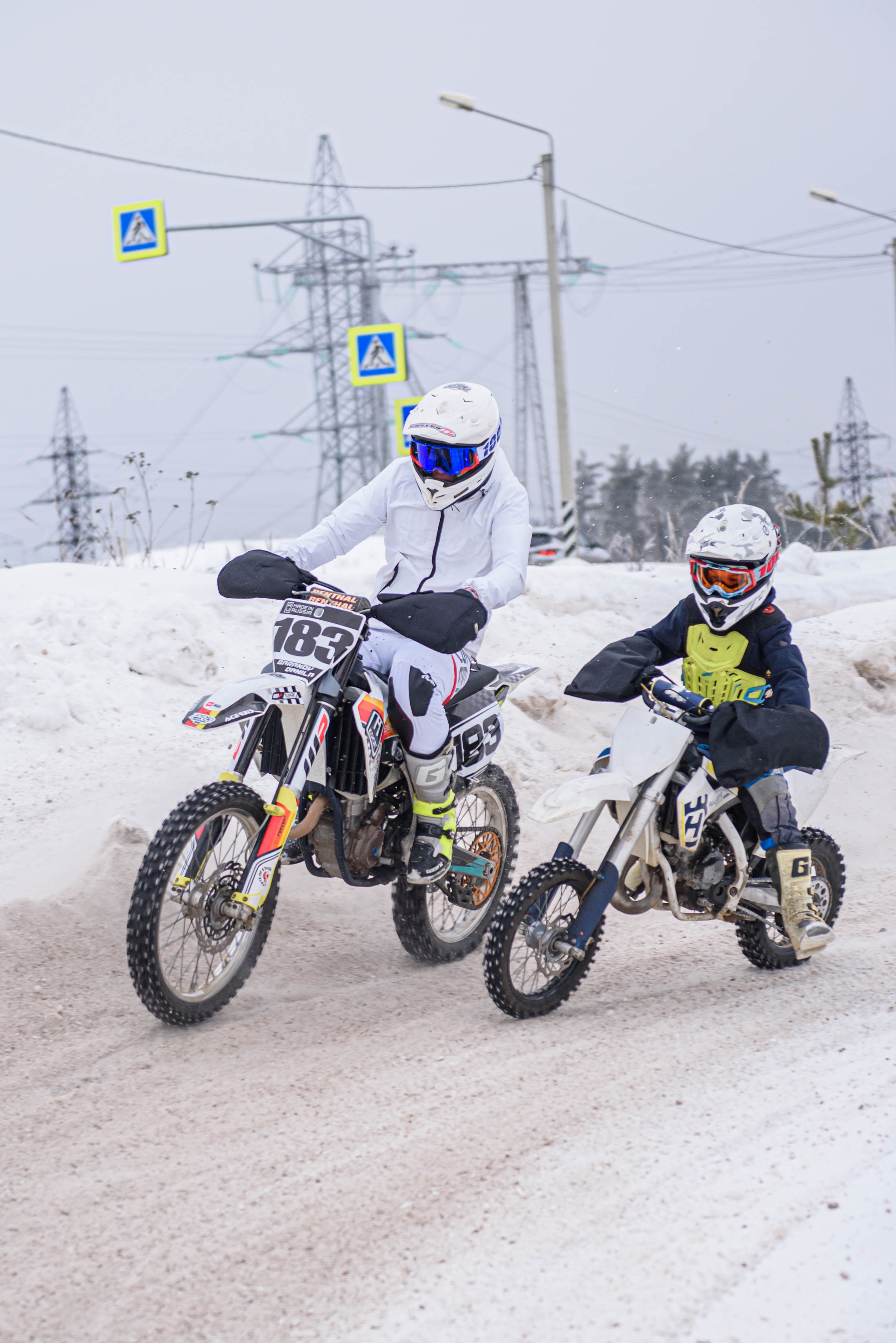 Мотокросс. Зима. Тренировка в Б.Козино. Мотофотограф в Нижнем Новгороде Динара Зуйкова