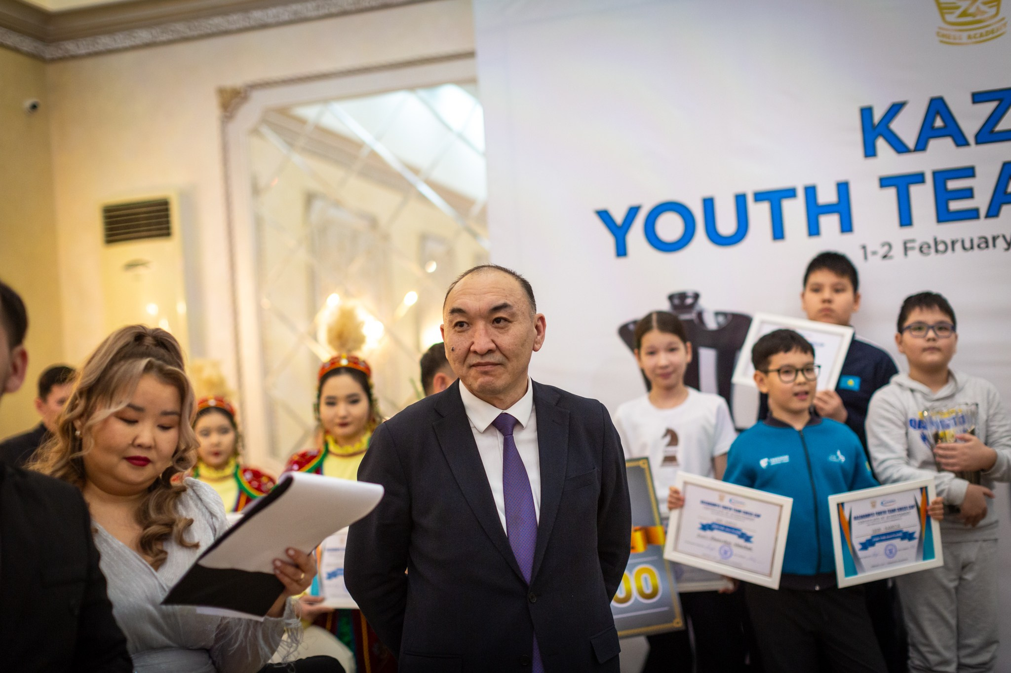 2025.02.01 KAZAKHMYS Youth Team Chess CUP 2025 — Closing Ceremony. Фотограф Анна Штурман (репортажная съёмка любых событий и мероприятий) Anna Shtourman photographer
