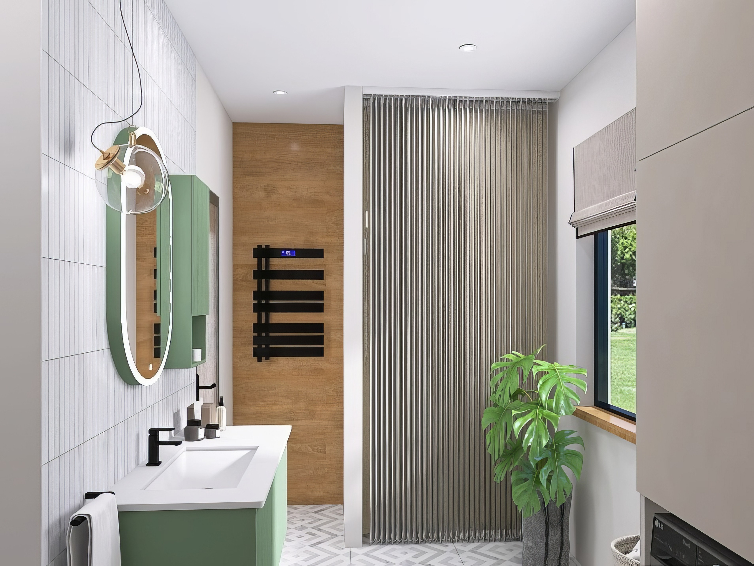 Кухня-гостиная и Санузел из загородного дома, г. Пермь. Дизайнер интерьера в Санкт-Петербурге Ольга Рытаровская