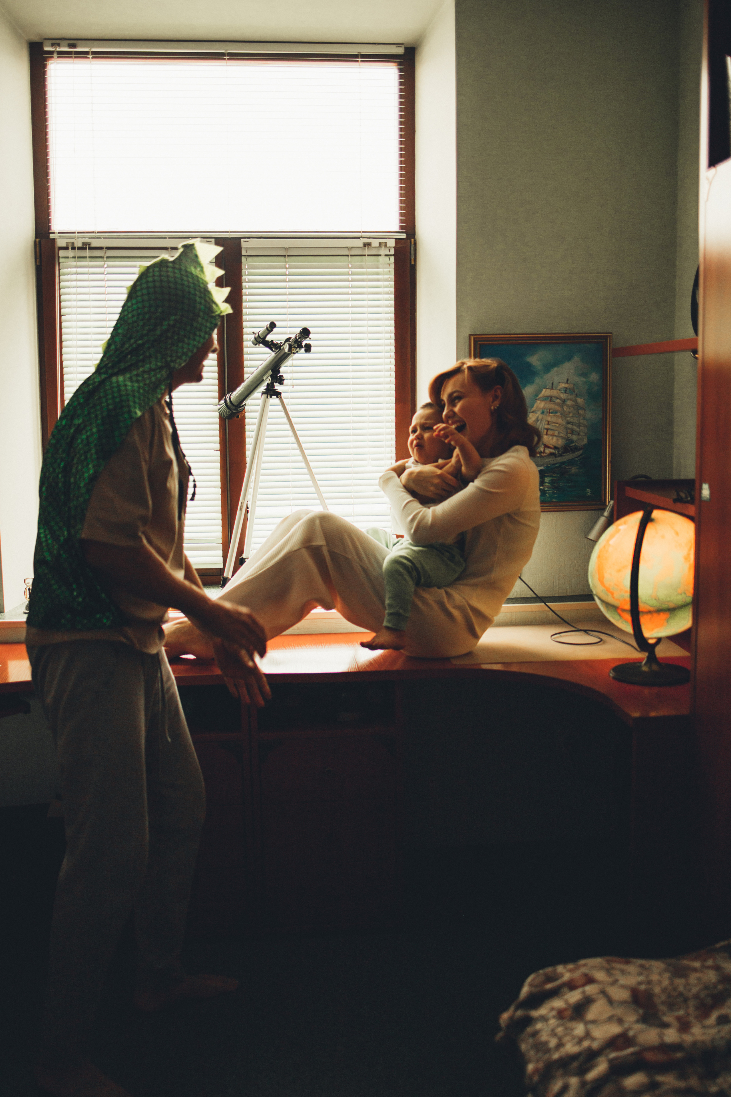 Волшебный глобус. Семейный lifestyle фотограф в Казани Ксения Верясова