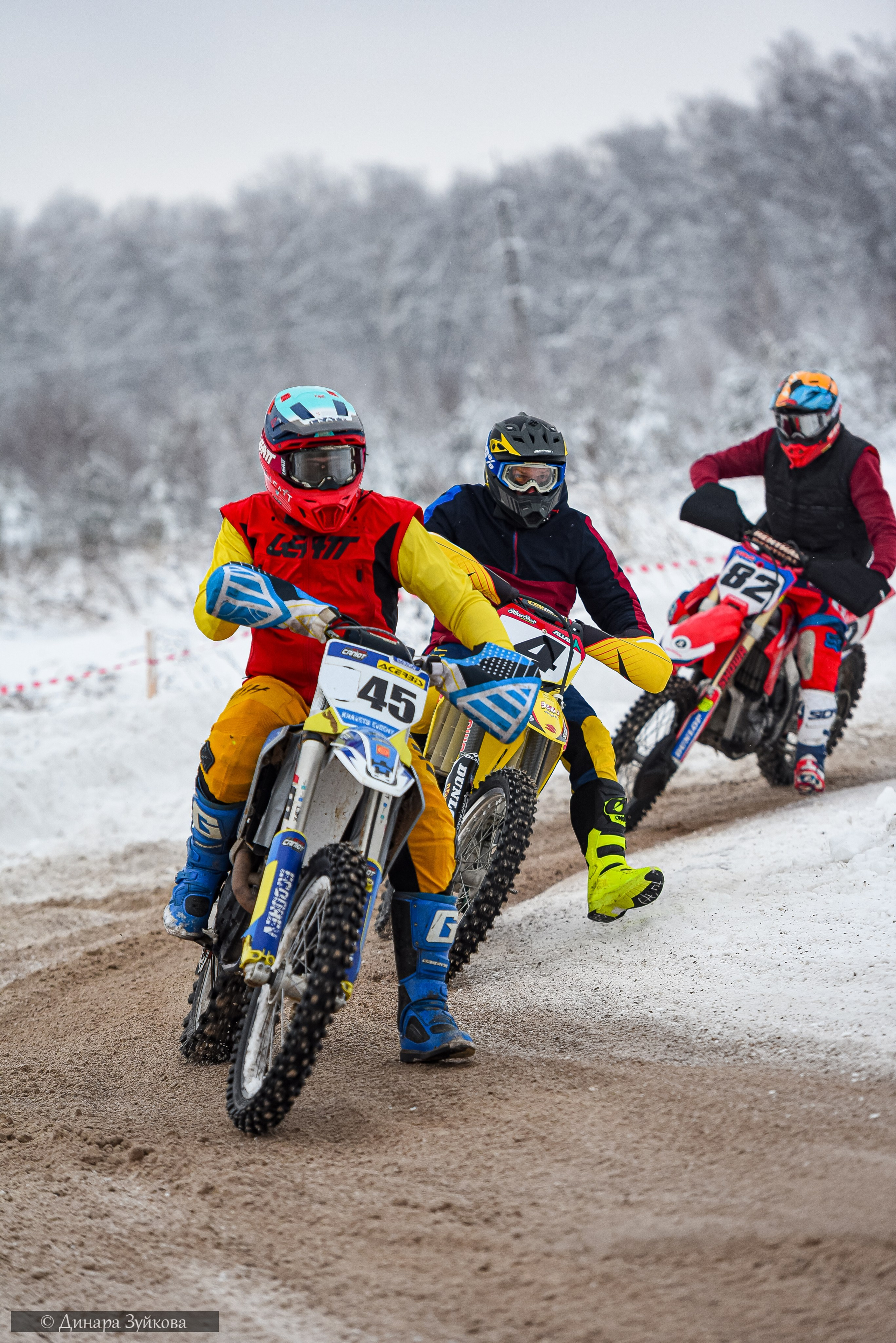 Новогодний мотокросс г. Вязники. Мотофотограф в Нижнем Новгороде Динара Зуйкова