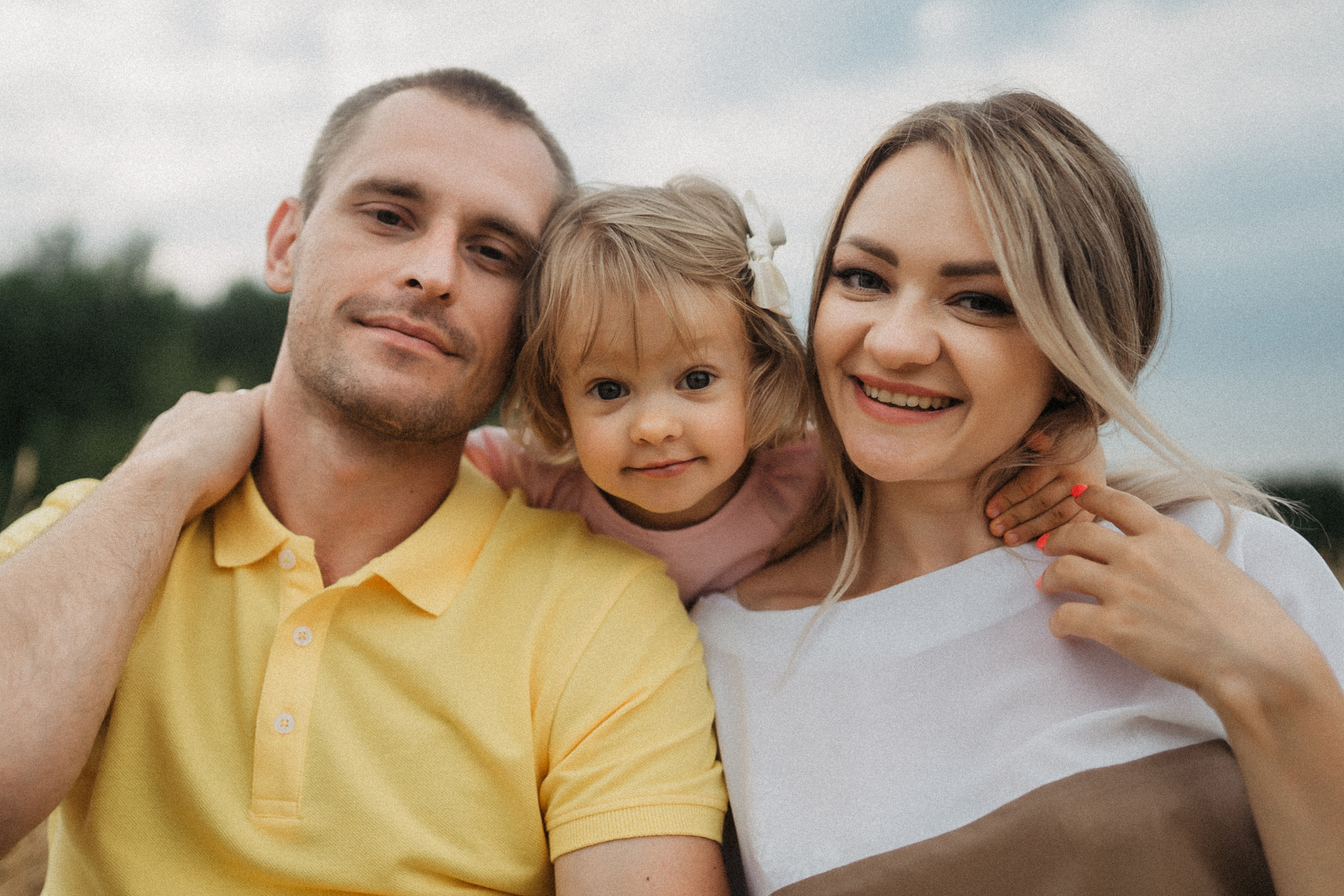 Малышка Лиза, Маша и Алексей. Фотограф Наталья Колганова