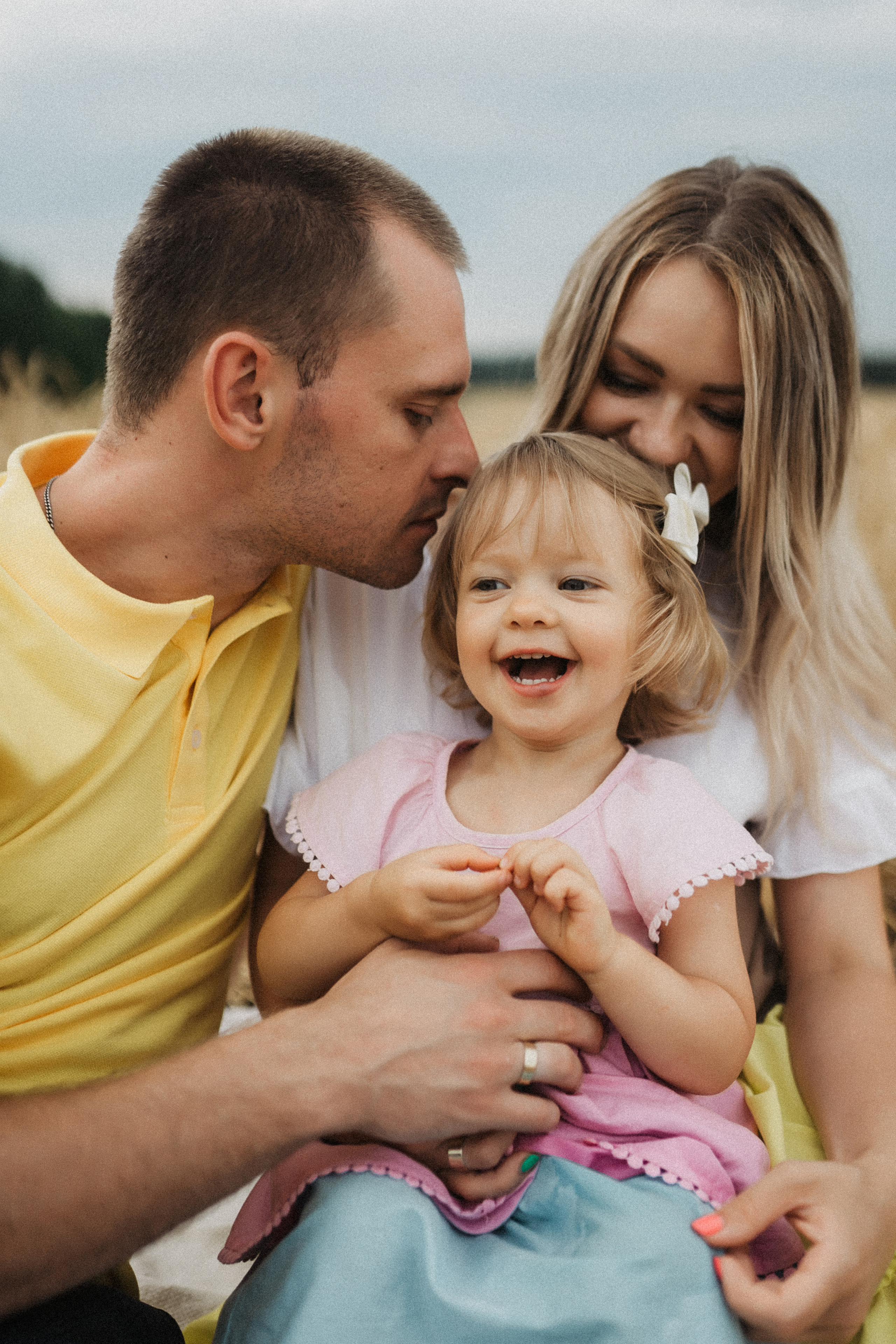 Малышка Лиза, Маша и Алексей. Фотограф Наталья Колганова