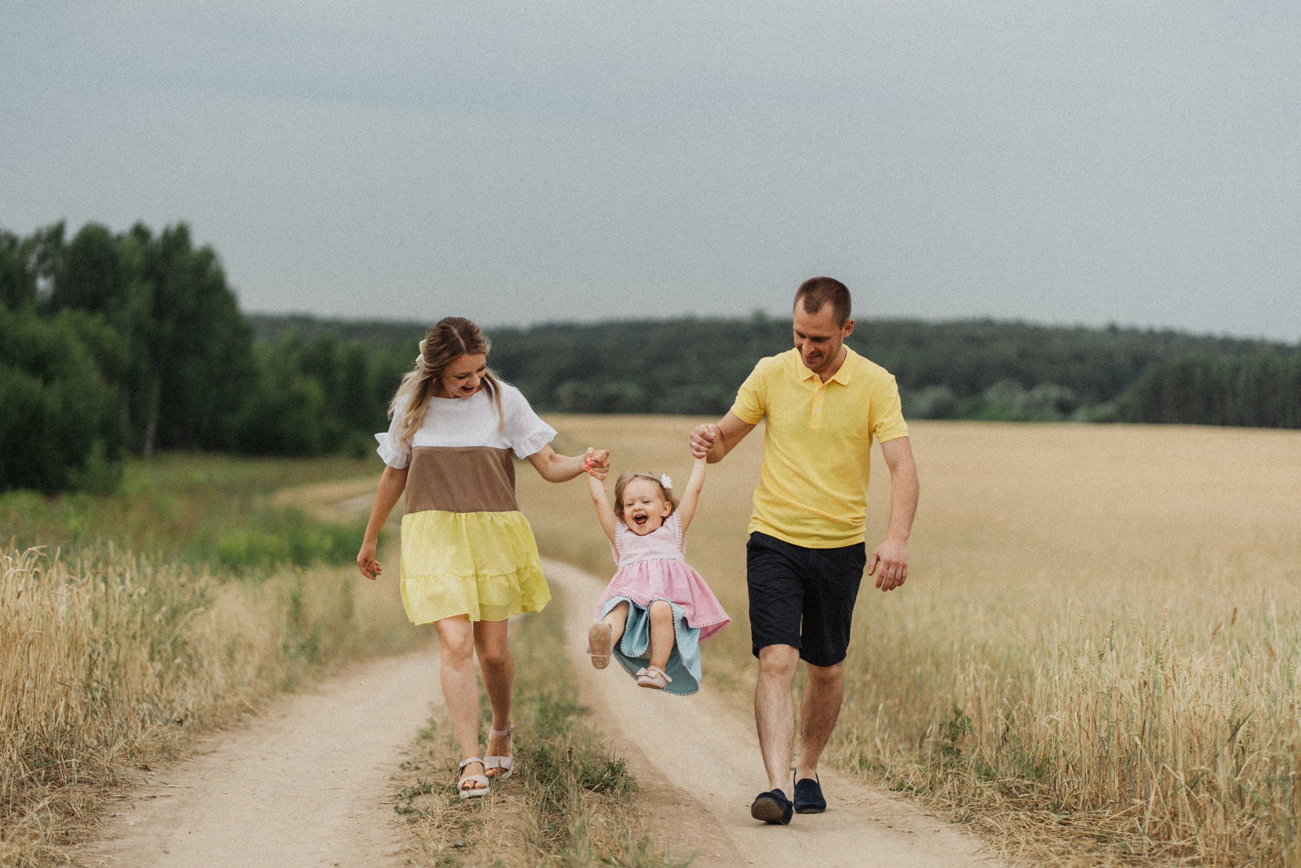 Малышка Лиза, Маша и Алексей. Фотограф Наталья Колганова