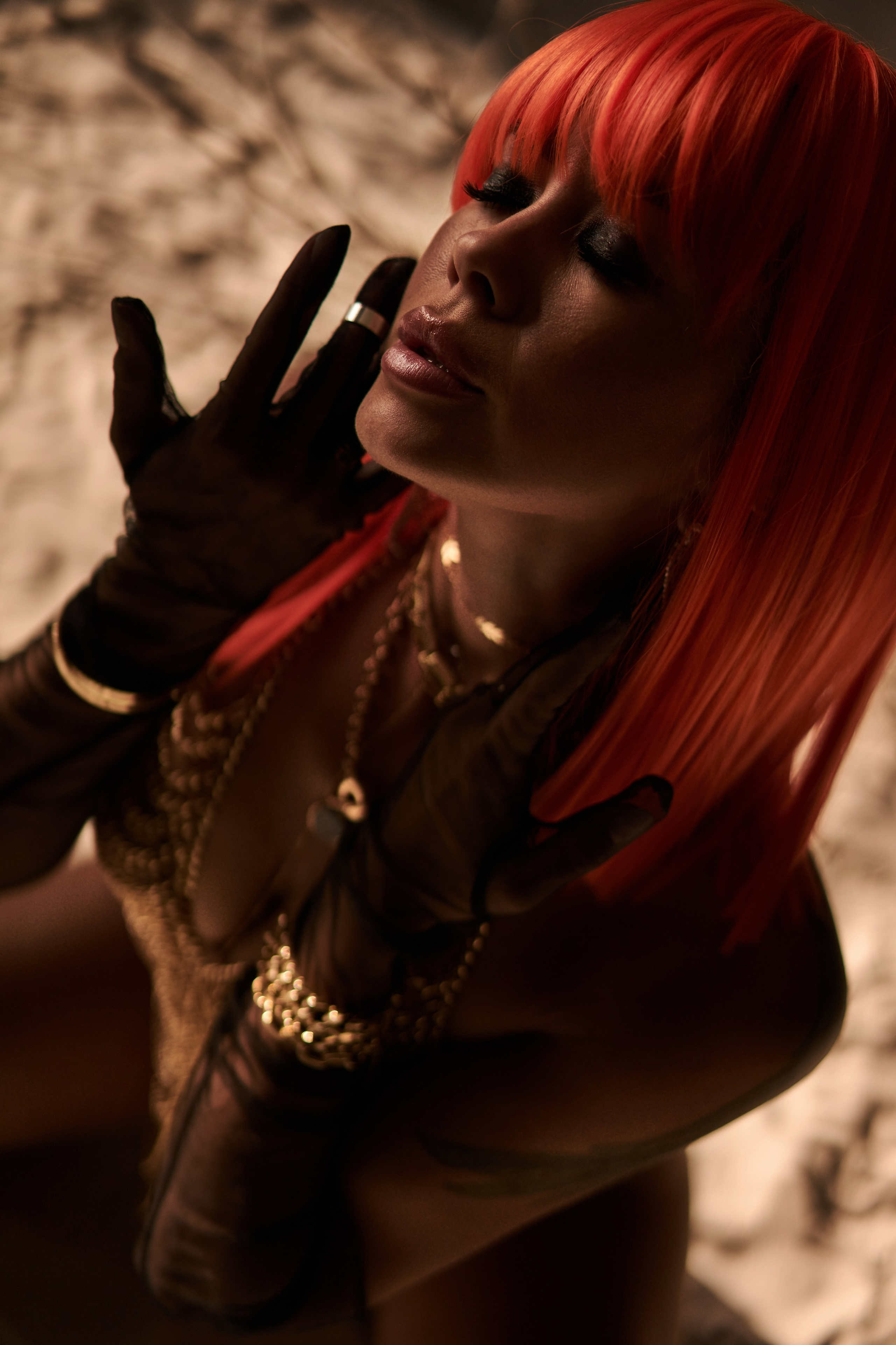 Будуарная фотосессия в студии с змеями. Фотограф Екатеринбург Кокшарова Александра