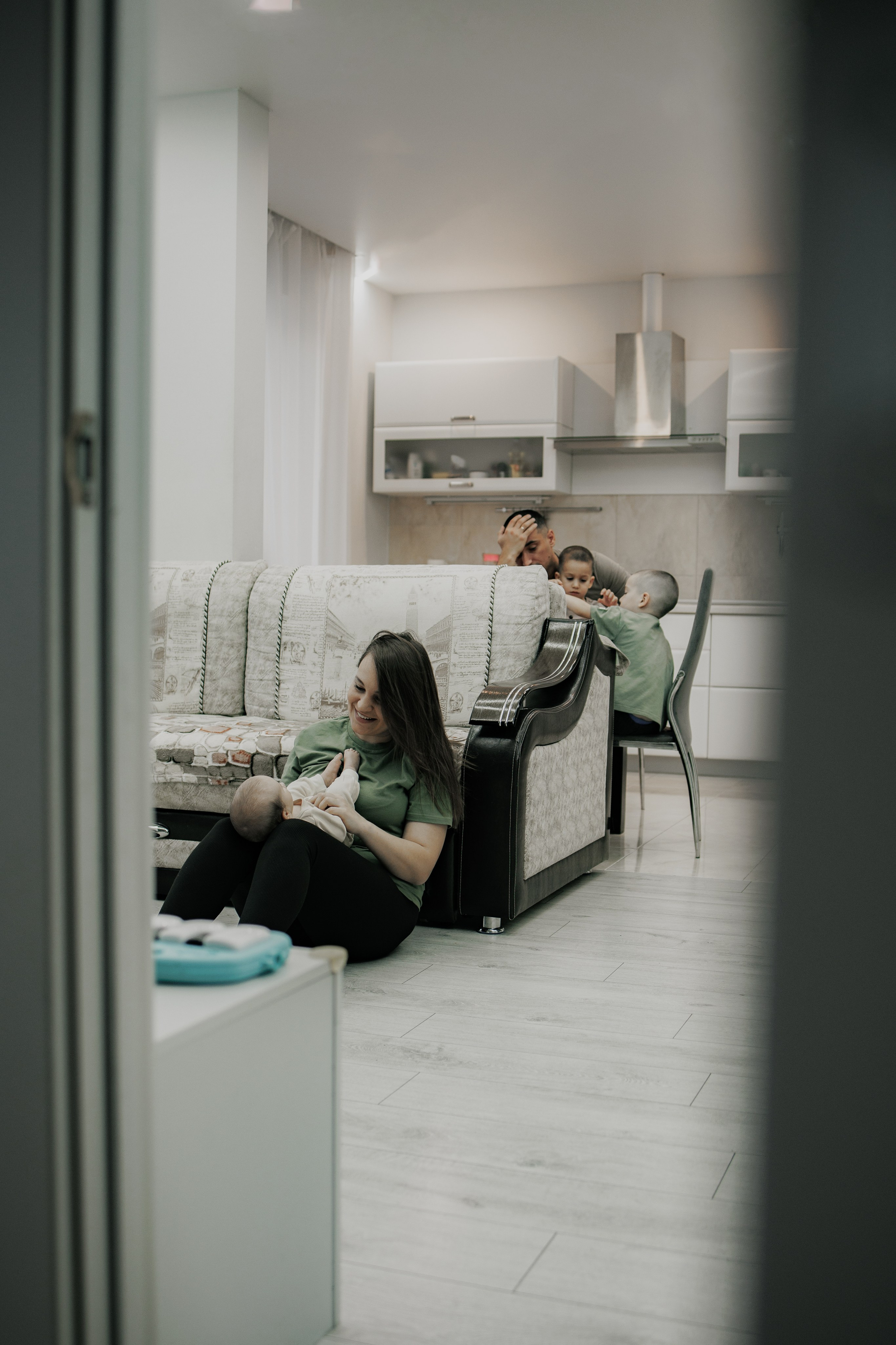 Домашняя съемка семьи Кати. Семейный и женский фотограф в Туле