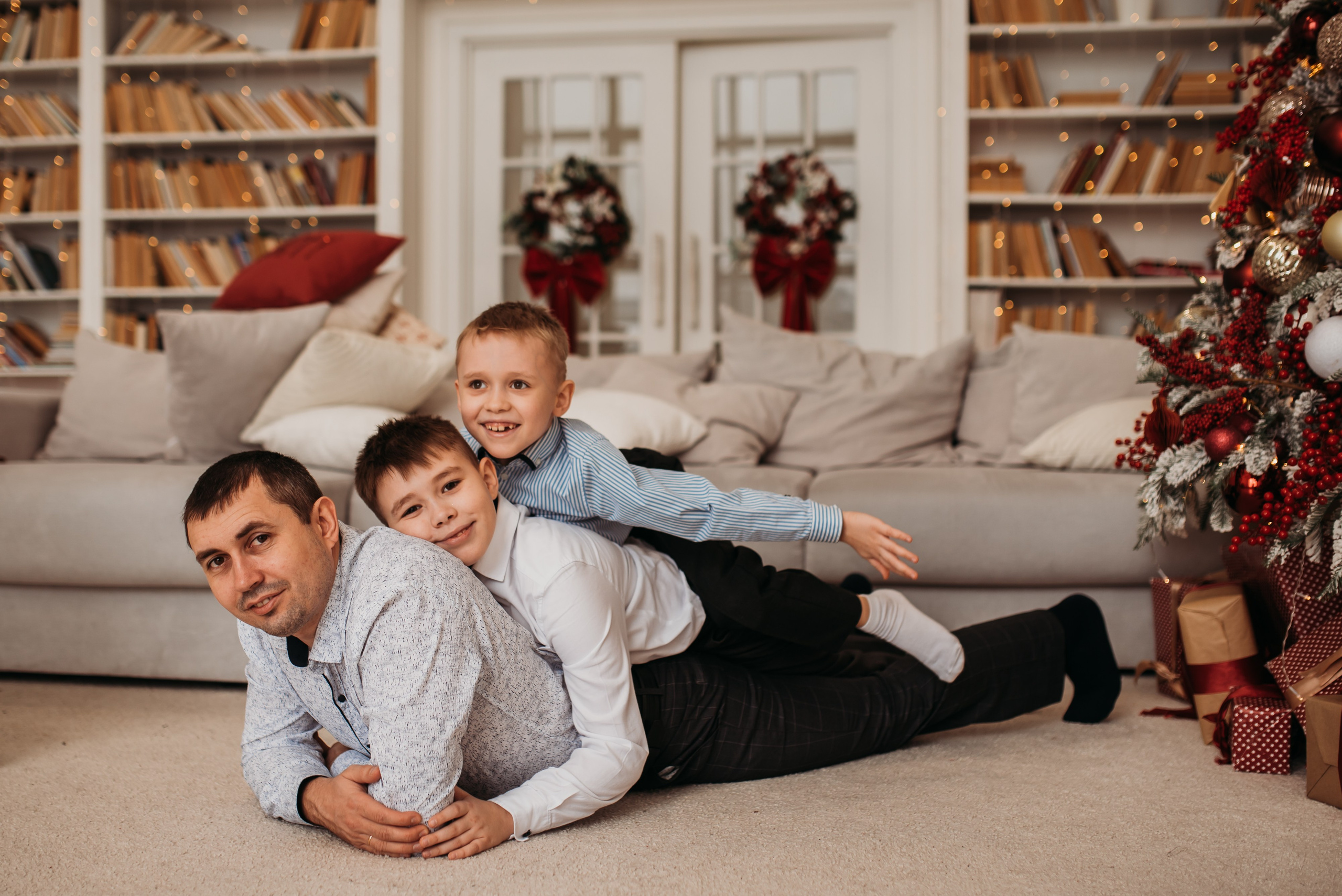 Марина Стас Артем Рома Дима. Семейная фотосессия в Новосибирске от фотографа Ольги Коваль