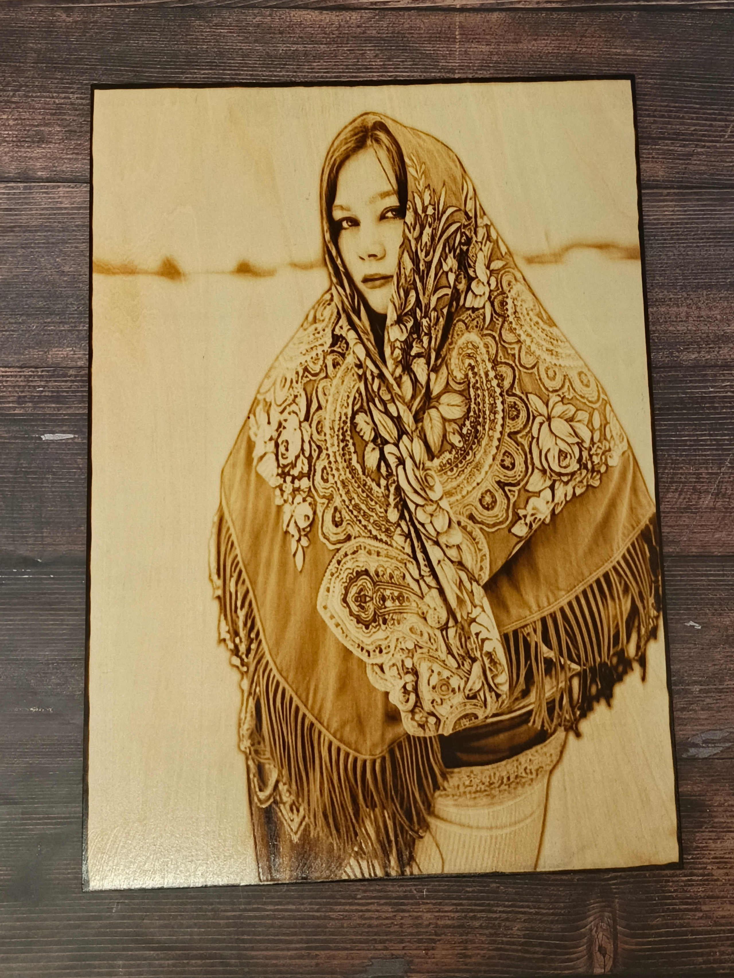 Портреты. Выжигания картин и портретов по фото