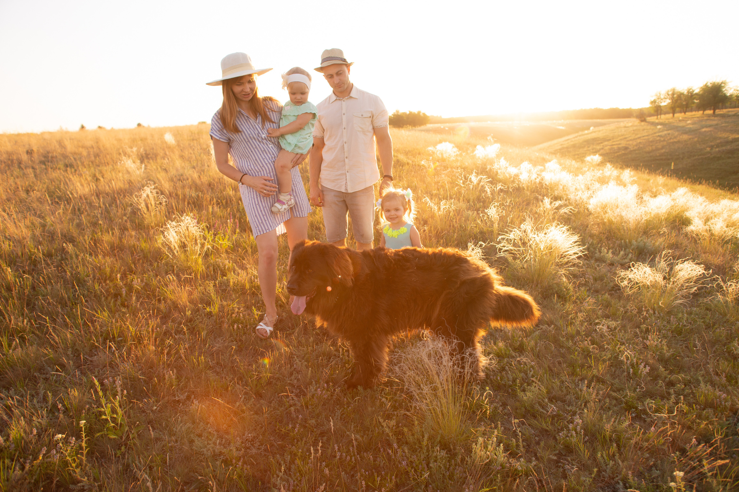 Аня, Вячеслав и дочки Соня и Лера. Ольга Плаксина фотограф в Саратове
