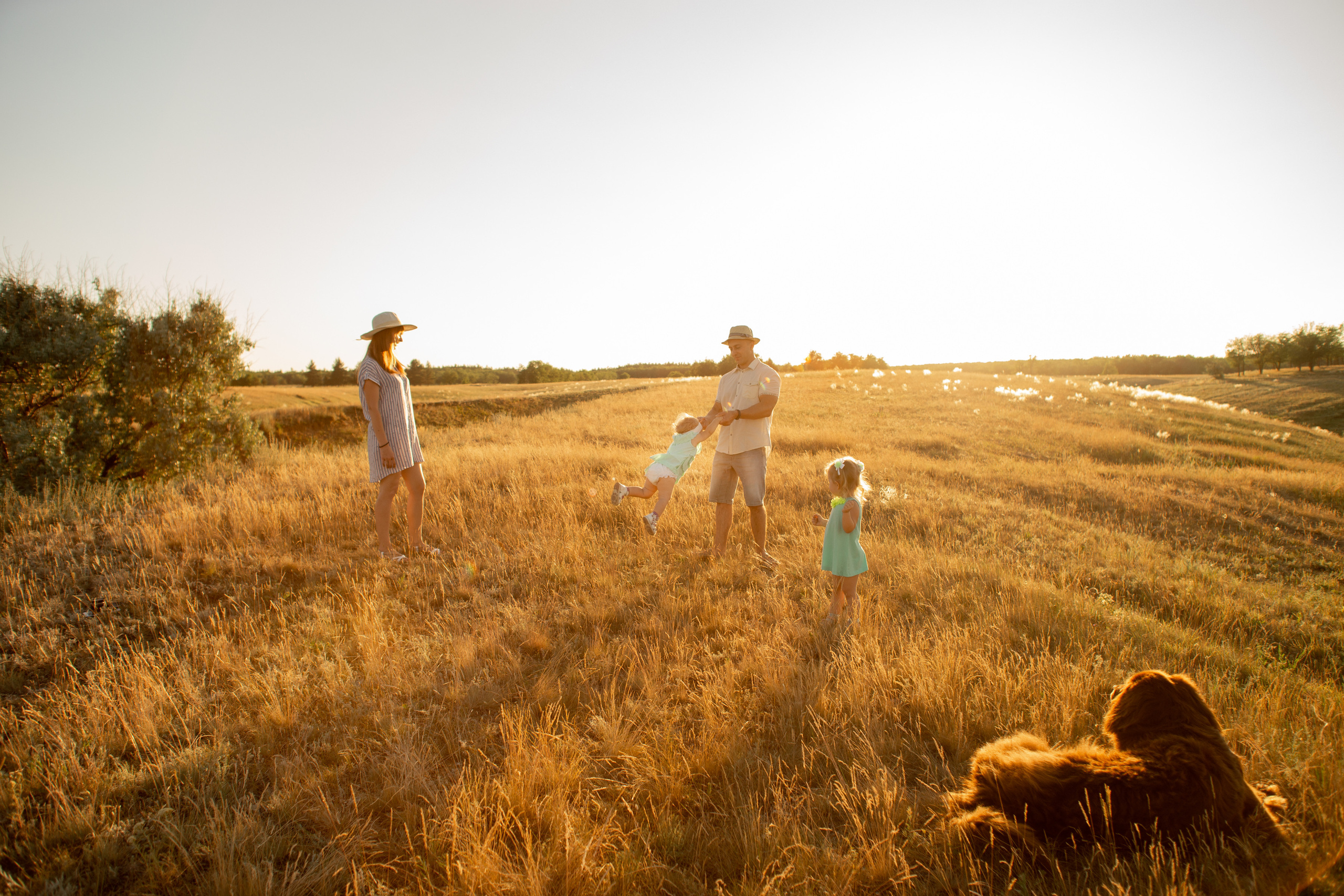 Аня, Вячеслав и дочки Соня и Лера. Ольга Плаксина фотограф в Саратове