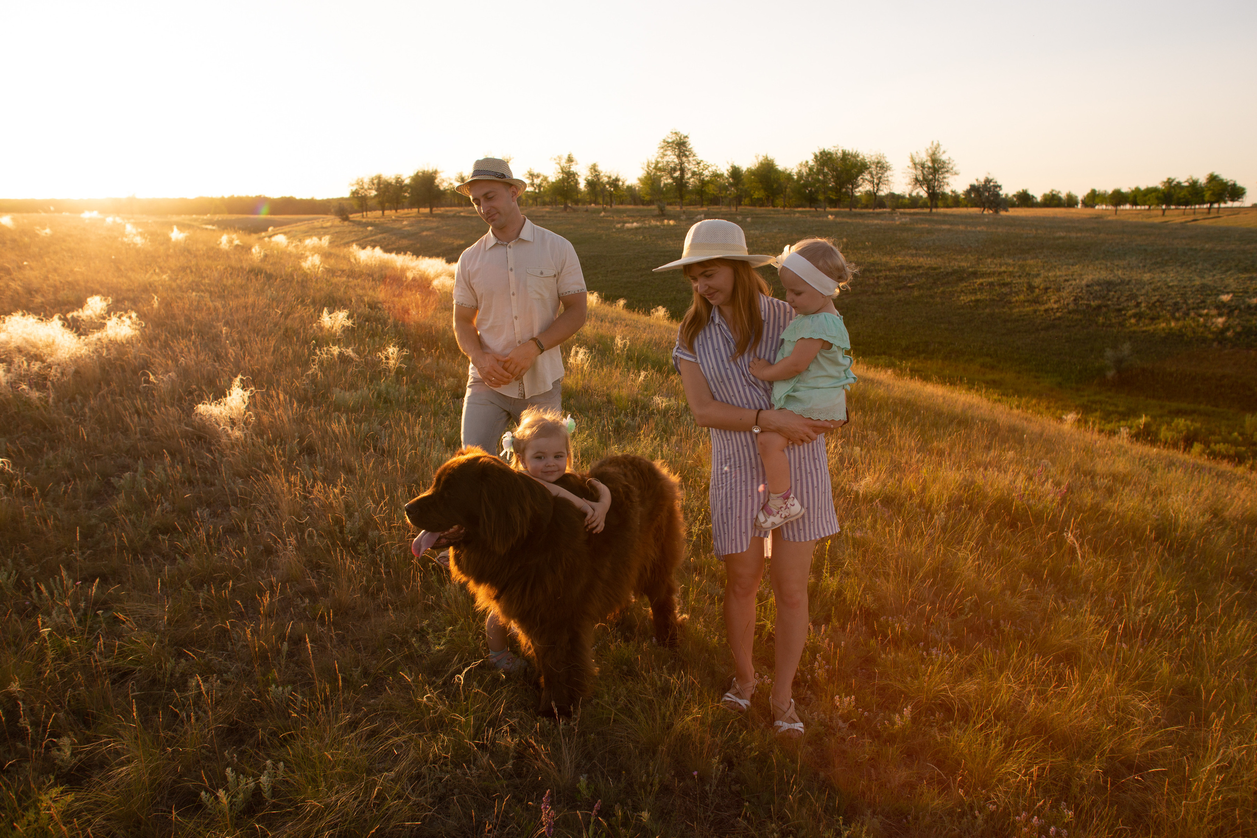 Аня, Вячеслав и дочки Соня и Лера. Ольга Плаксина фотограф в Саратове