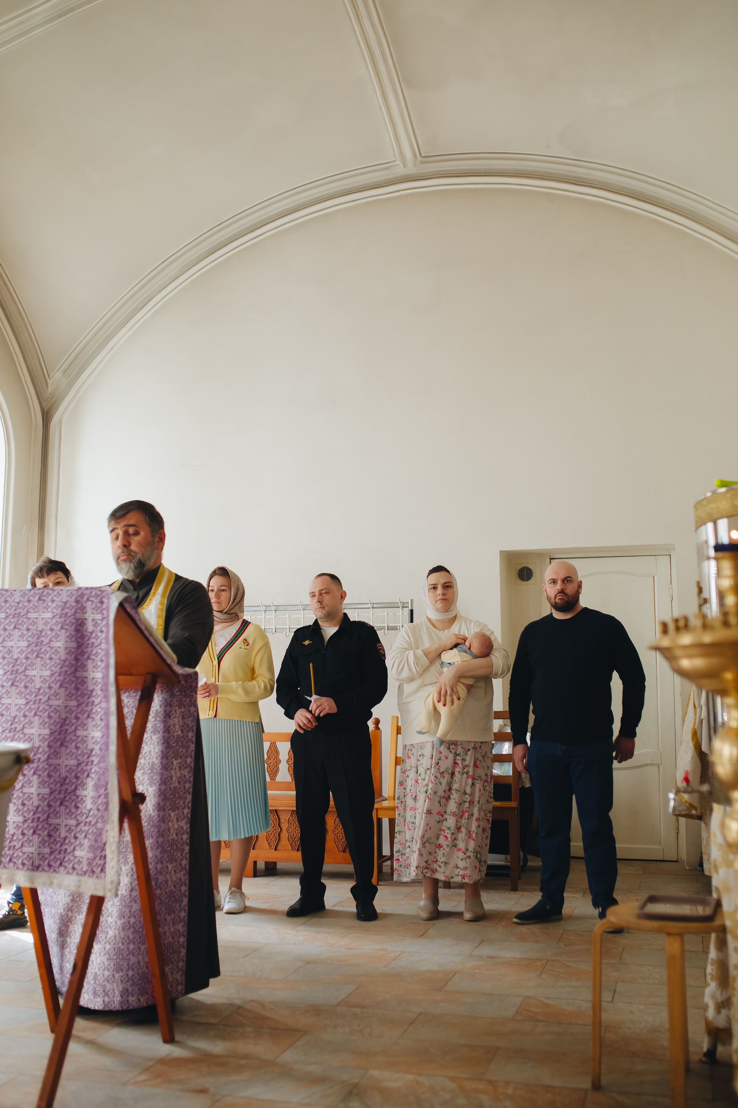 Крещение в светлом Храме. Семейный и детский фотограф в Москве Дорогова Екатерина