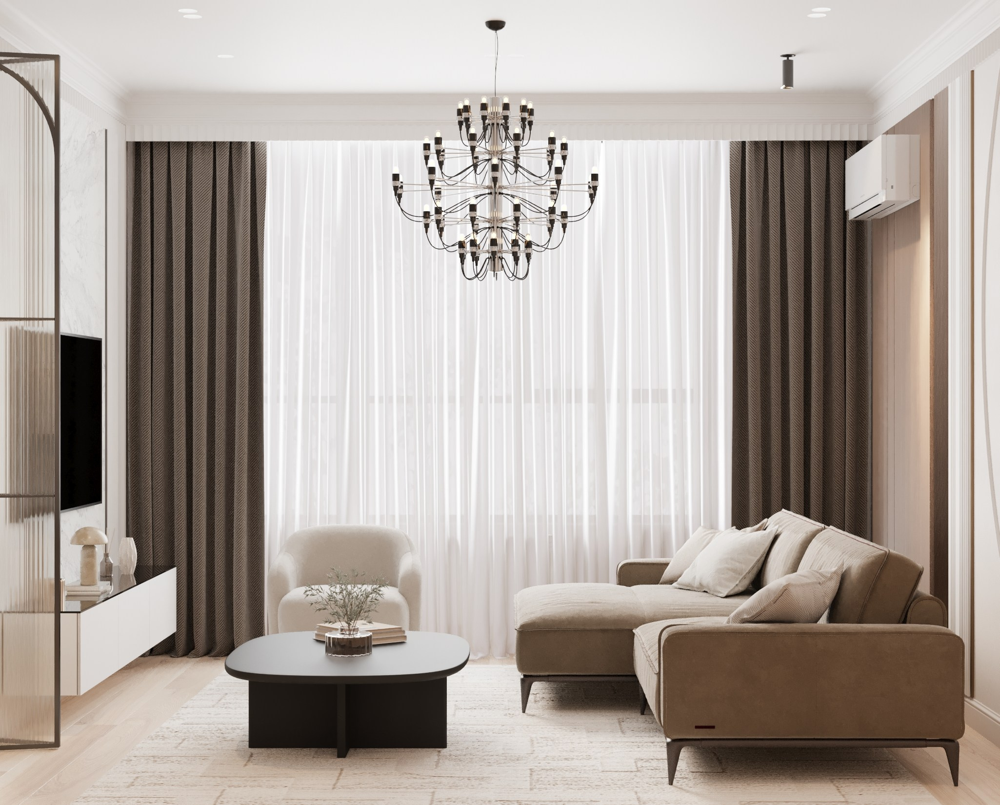 Квартира Алмата. Дизайнер интерьера в Москве Екатерина Шаймердинова