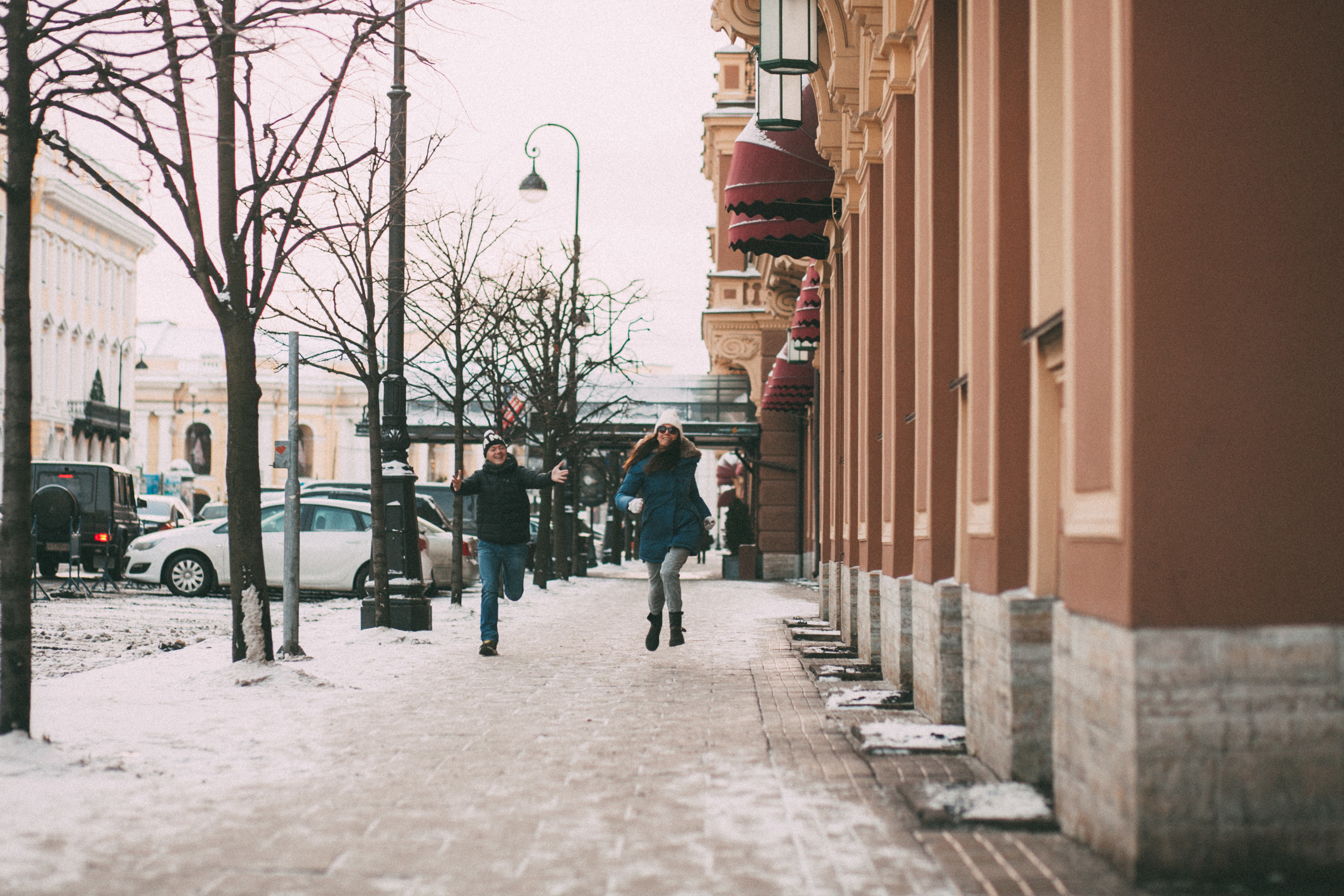 Зимняя фотопрогулка. Семейный фотограф, свадебный фотограф, женский портрет в Санкт-Петербу