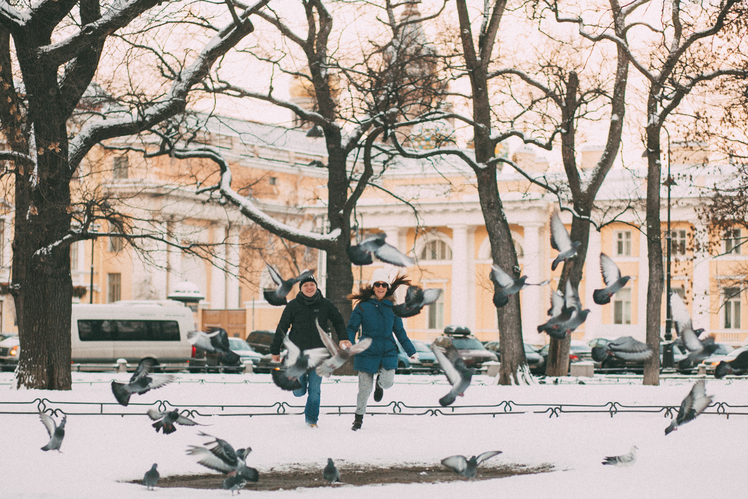 Зимняя фотопрогулка. Семейный фотограф, свадебный фотограф, женский портрет в Санкт-Петербу