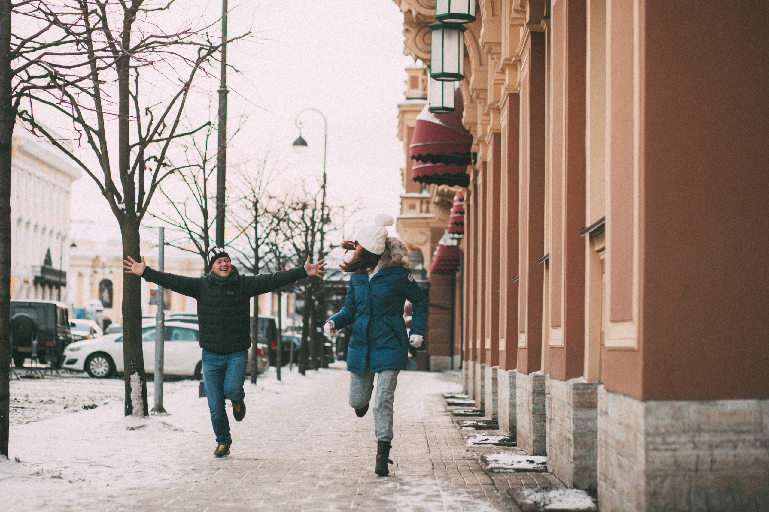 Зимняя фотопрогулка. Семейный фотограф, свадебный фотограф, женский портрет в Санкт-Петербу