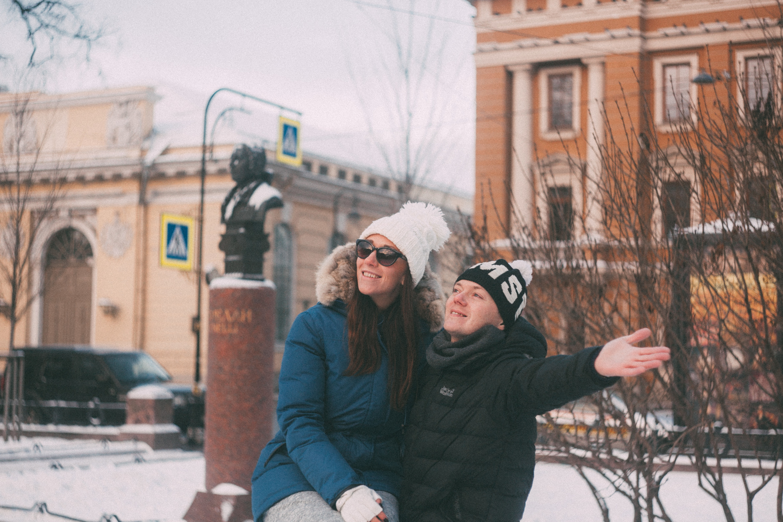 Зимняя фотопрогулка. Семейный фотограф, свадебный фотограф, женский портрет в Санкт-Петербу