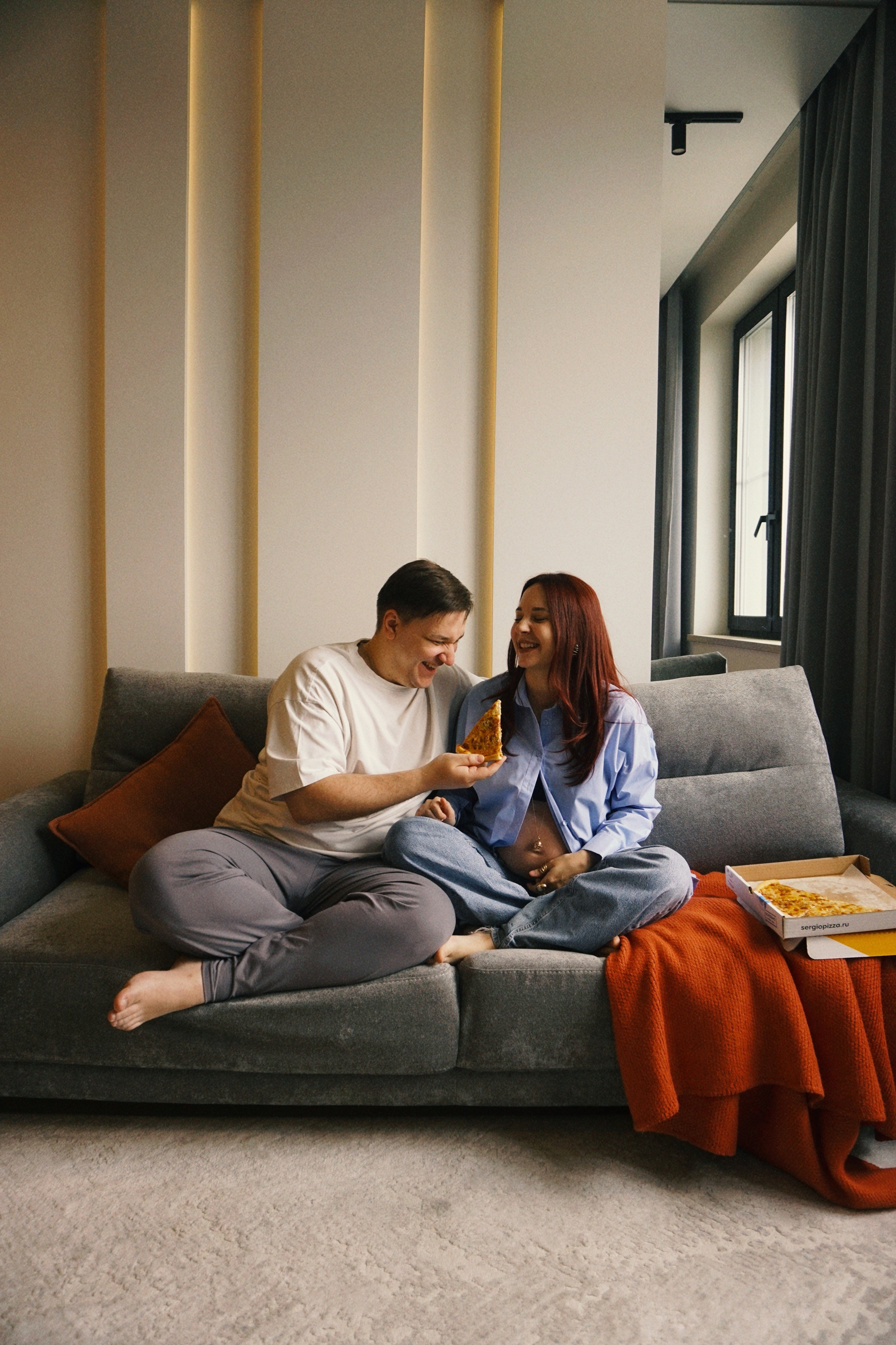 Беременность домашняя съемка. Фотограф Москва — Полина Робин