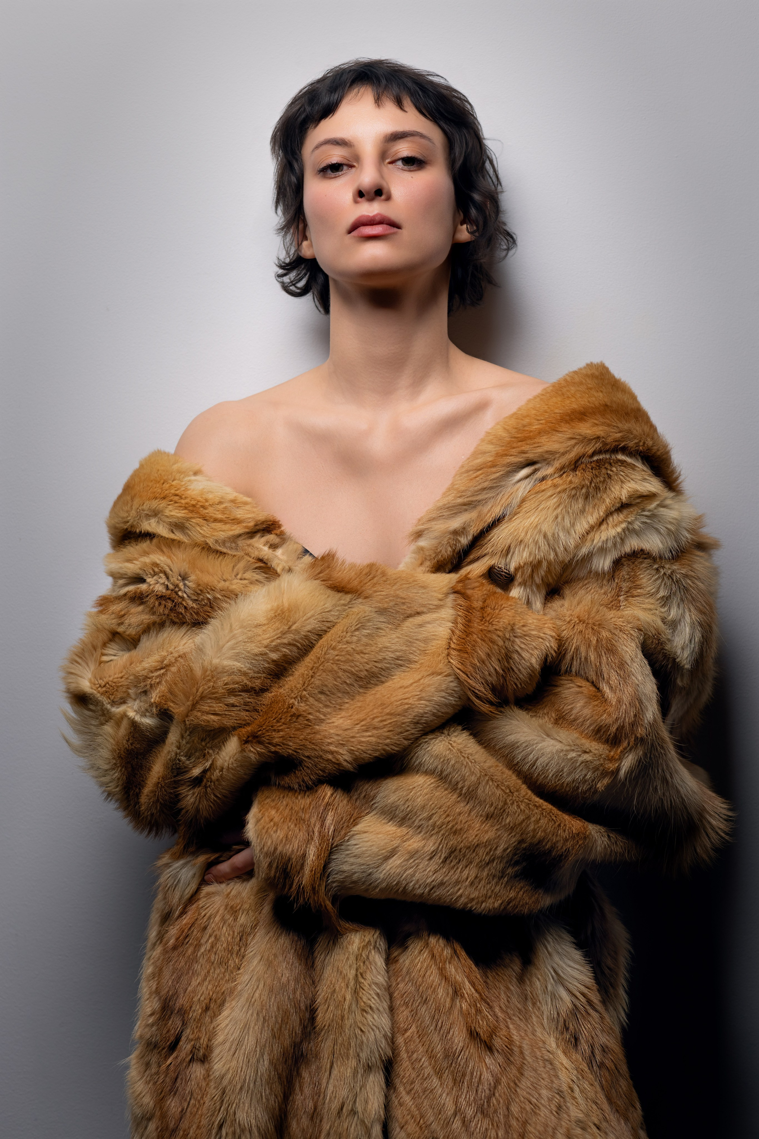 Женский портрет в шубе