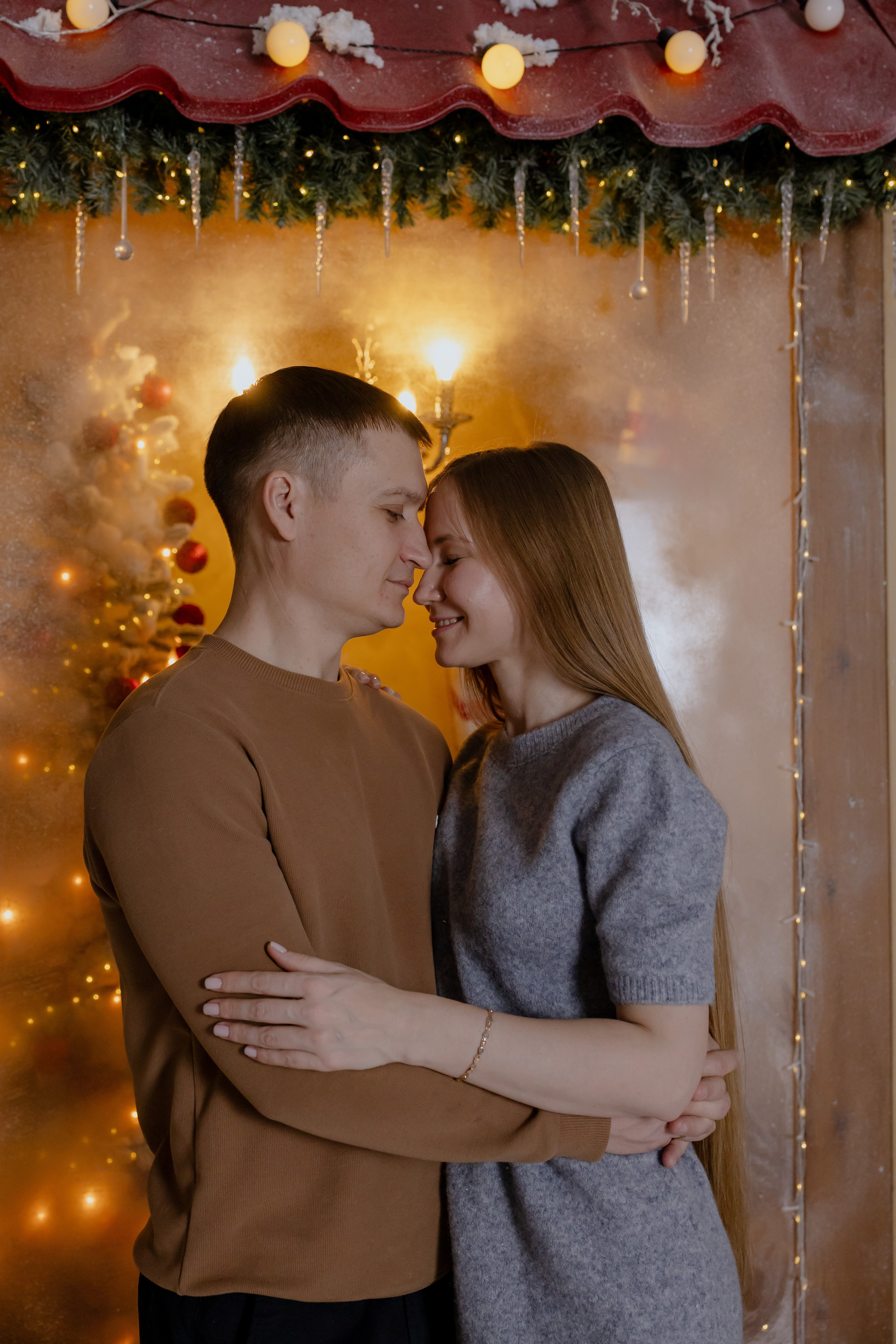 Новогодняя семейная съемка в студии. Фотограф в Новосибирске Екатерина Васильева