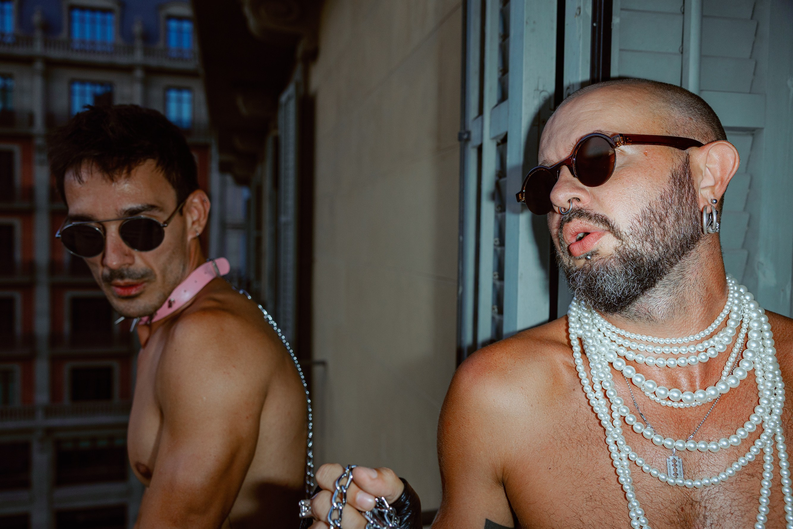 Atmospheric evening lighting creating a cozy party vibe