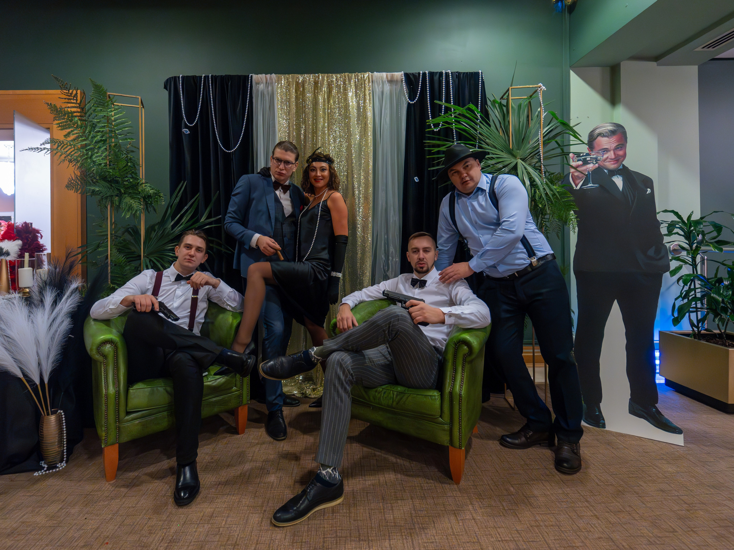 Новый год в стиле Great Gatsby. Репортажный фотограф в Красной Поляне и Сочи Павлюченко Екатерина