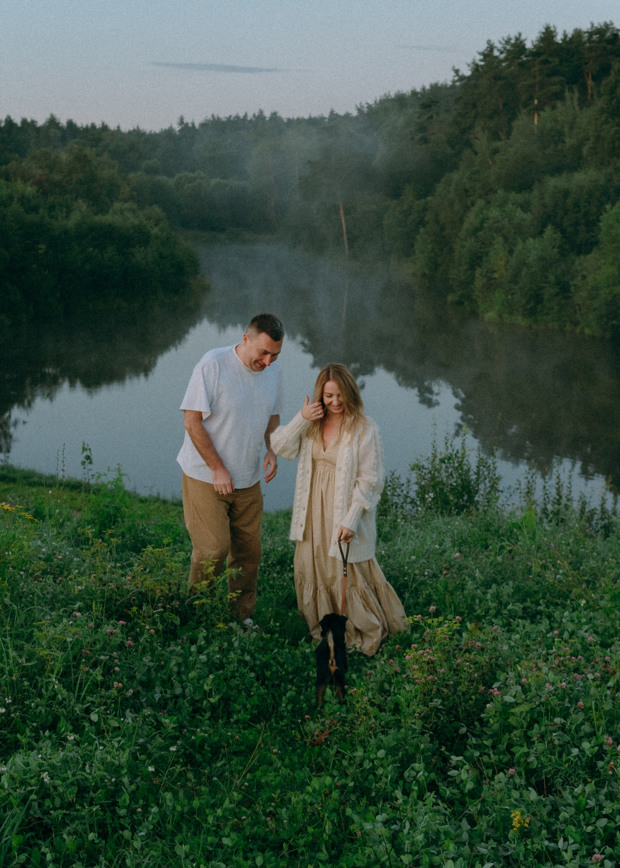 Оксана, Кирилл и Кеша. Фотограф-анималист Ксения Воробьева, Москва