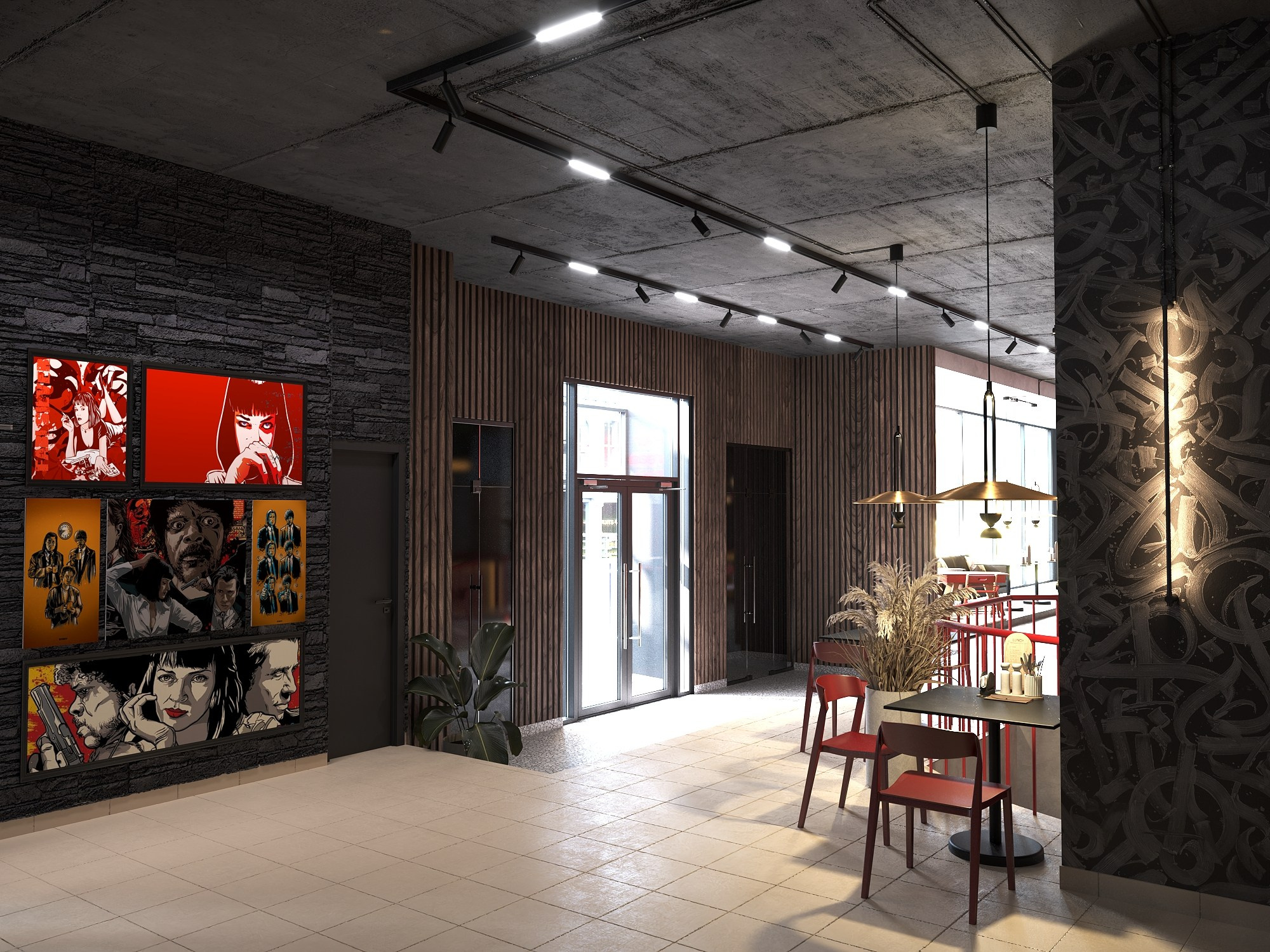 Фастфуд-кафе. БК студия дизайна интерьера