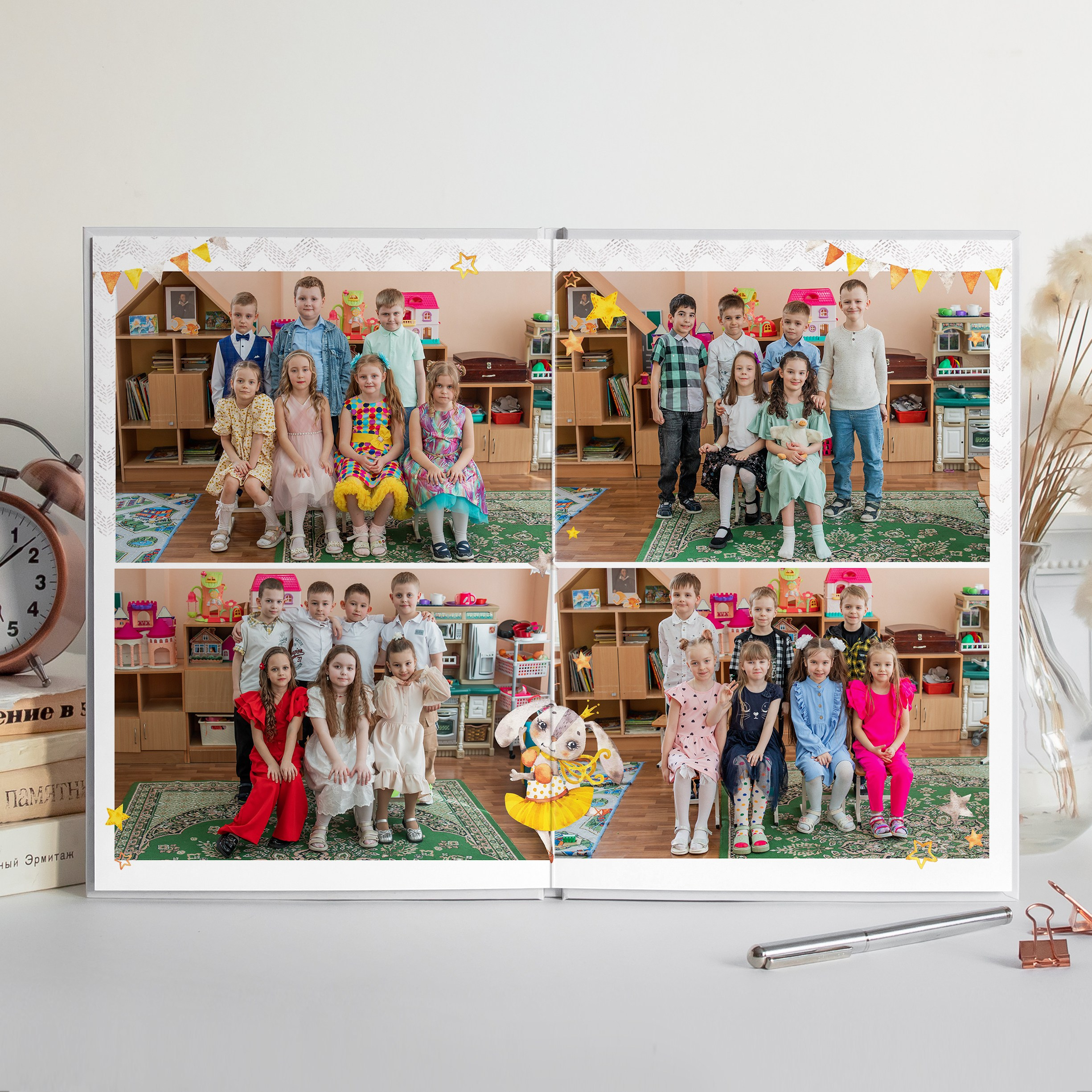 Альбом детского сада (4 разворота) ЗАЙЧАТА. ФОТОГРАФ ВЫПУСКНЫХ АЛЬБОМОВ в Краснодаре Ворчик Татьяна