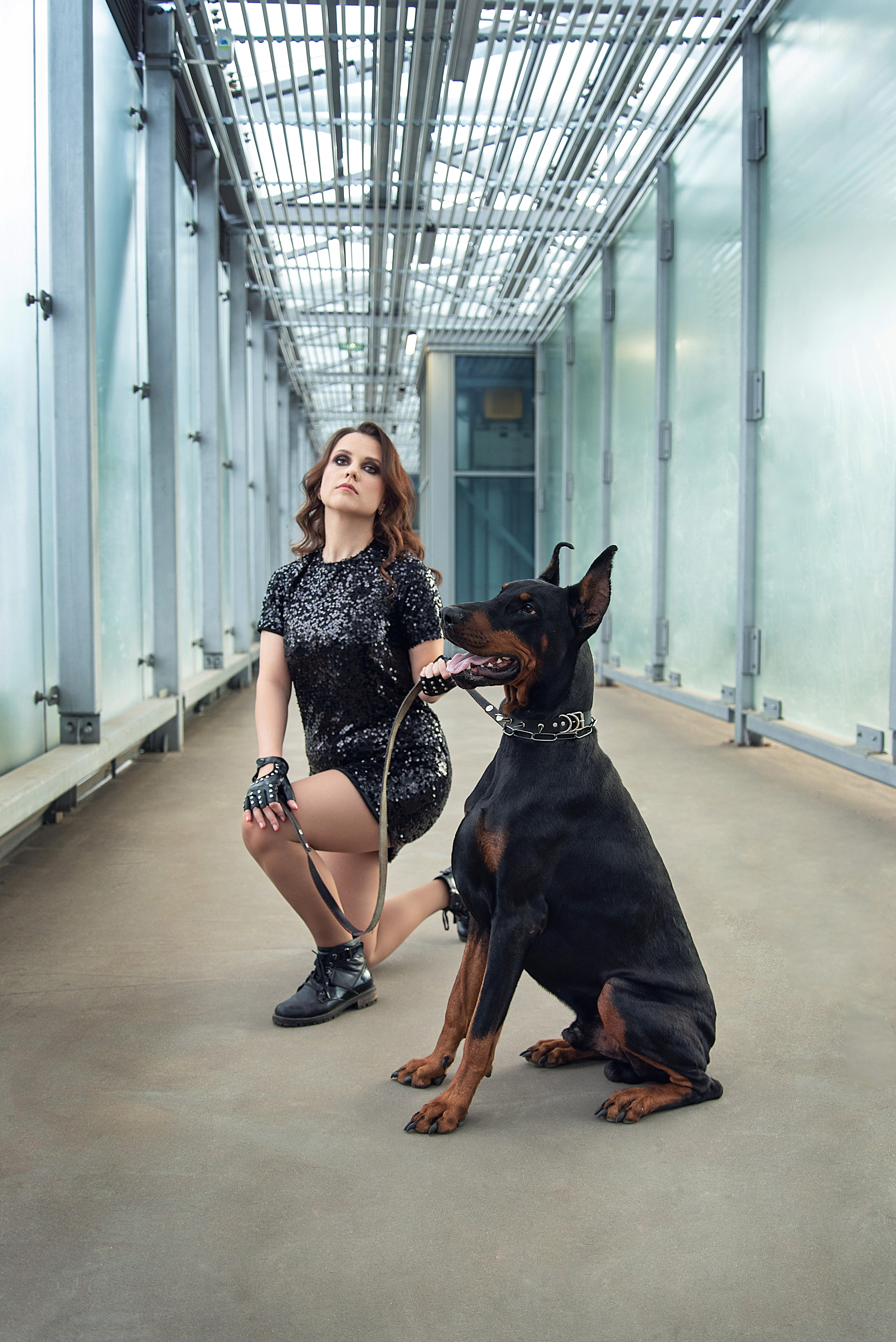 Street-фотосессия с доберманом. Фотограф в Петрозаводске BellaDonna