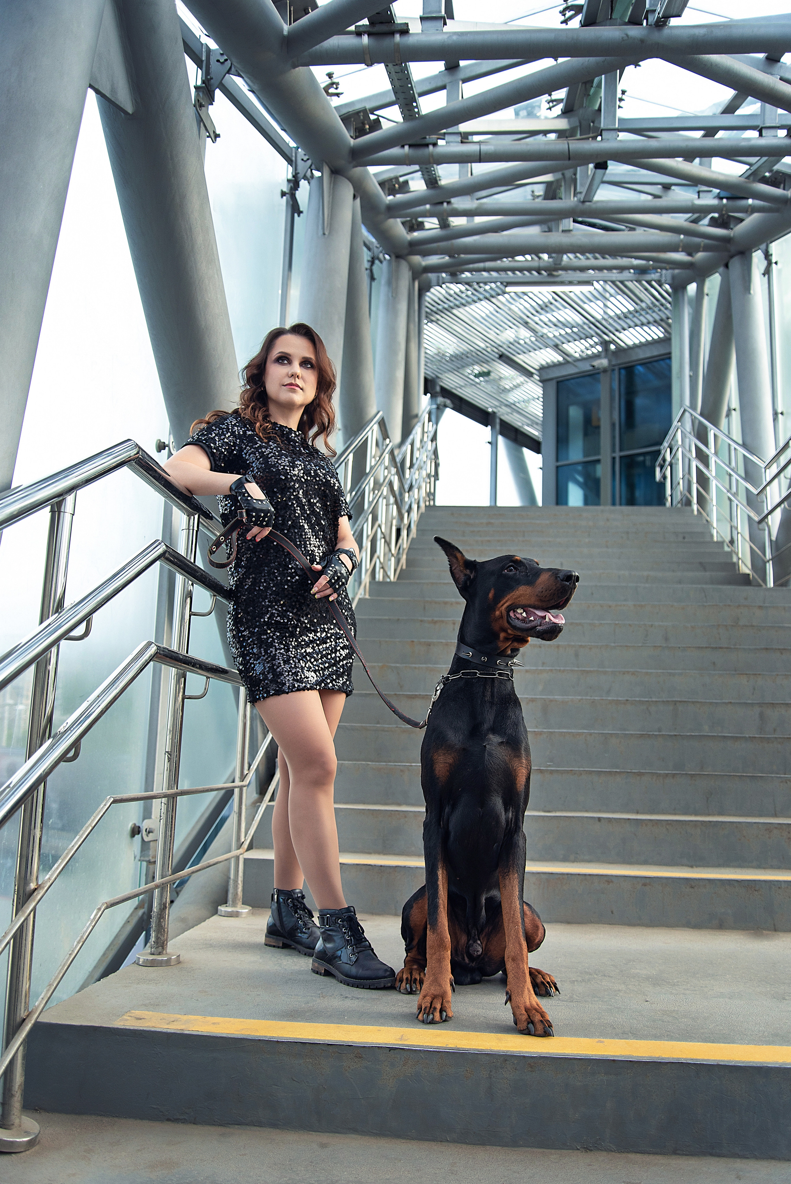 Street-фотосессия с доберманом. Фотограф в Петрозаводске BellaDonna