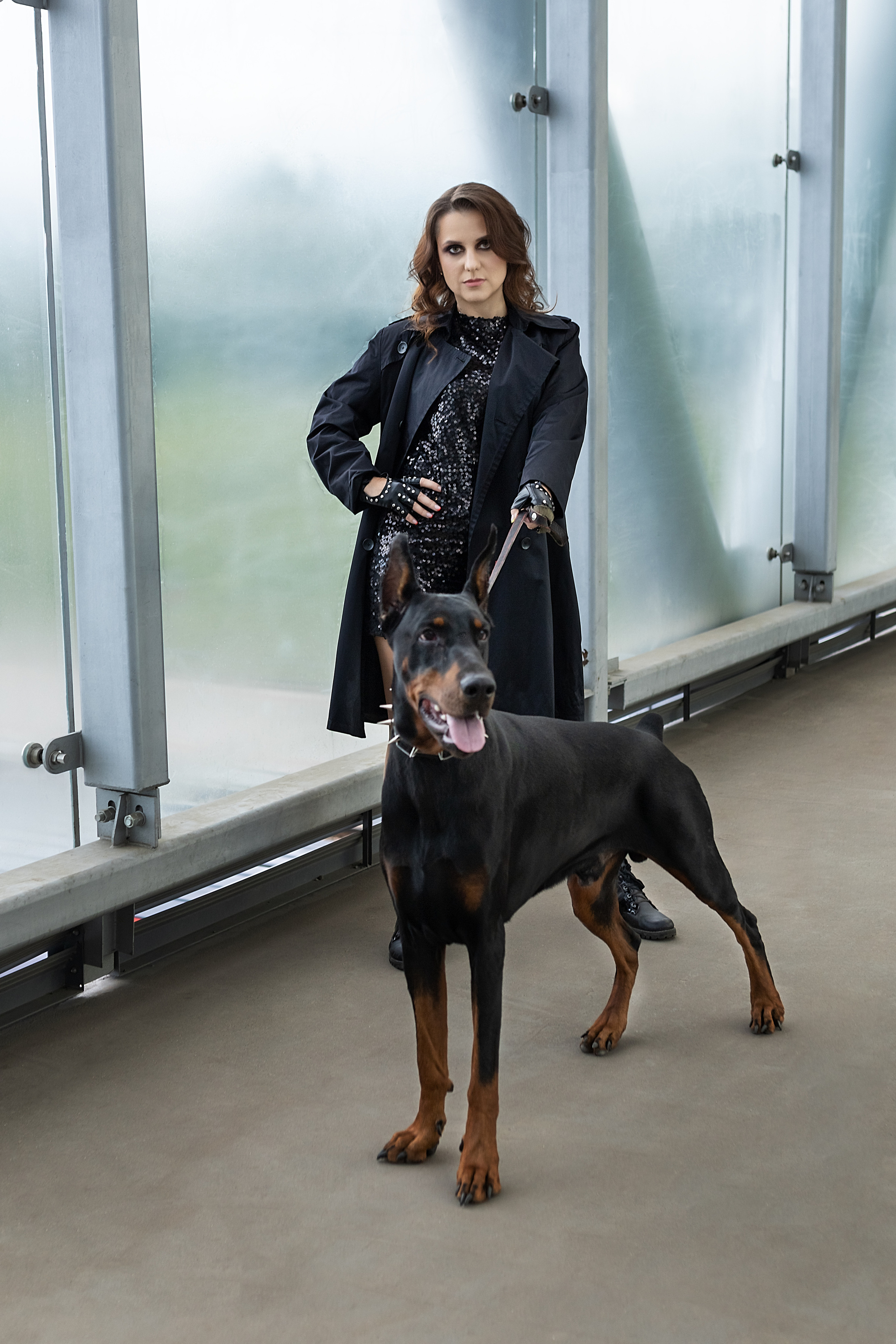 Street-фотосессия с доберманом. Фотограф в Петрозаводске BellaDonna