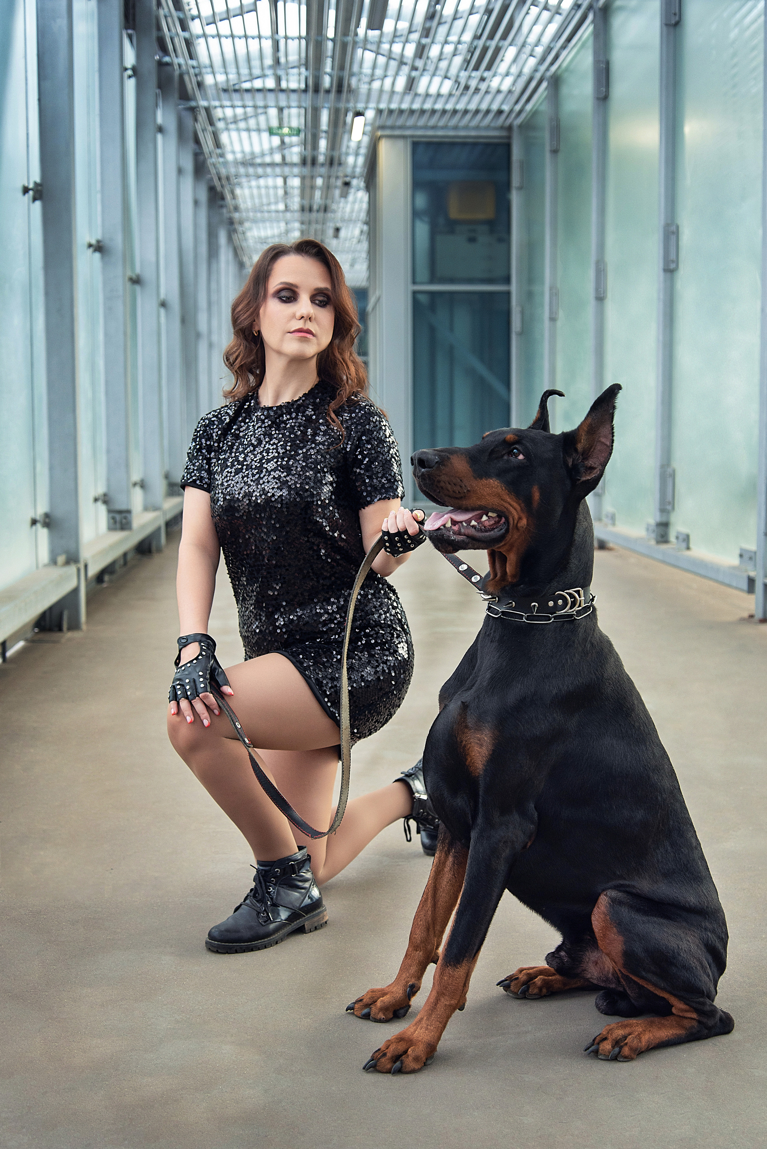 Street-фотосессия с доберманом. Фотограф в Петрозаводске BellaDonna