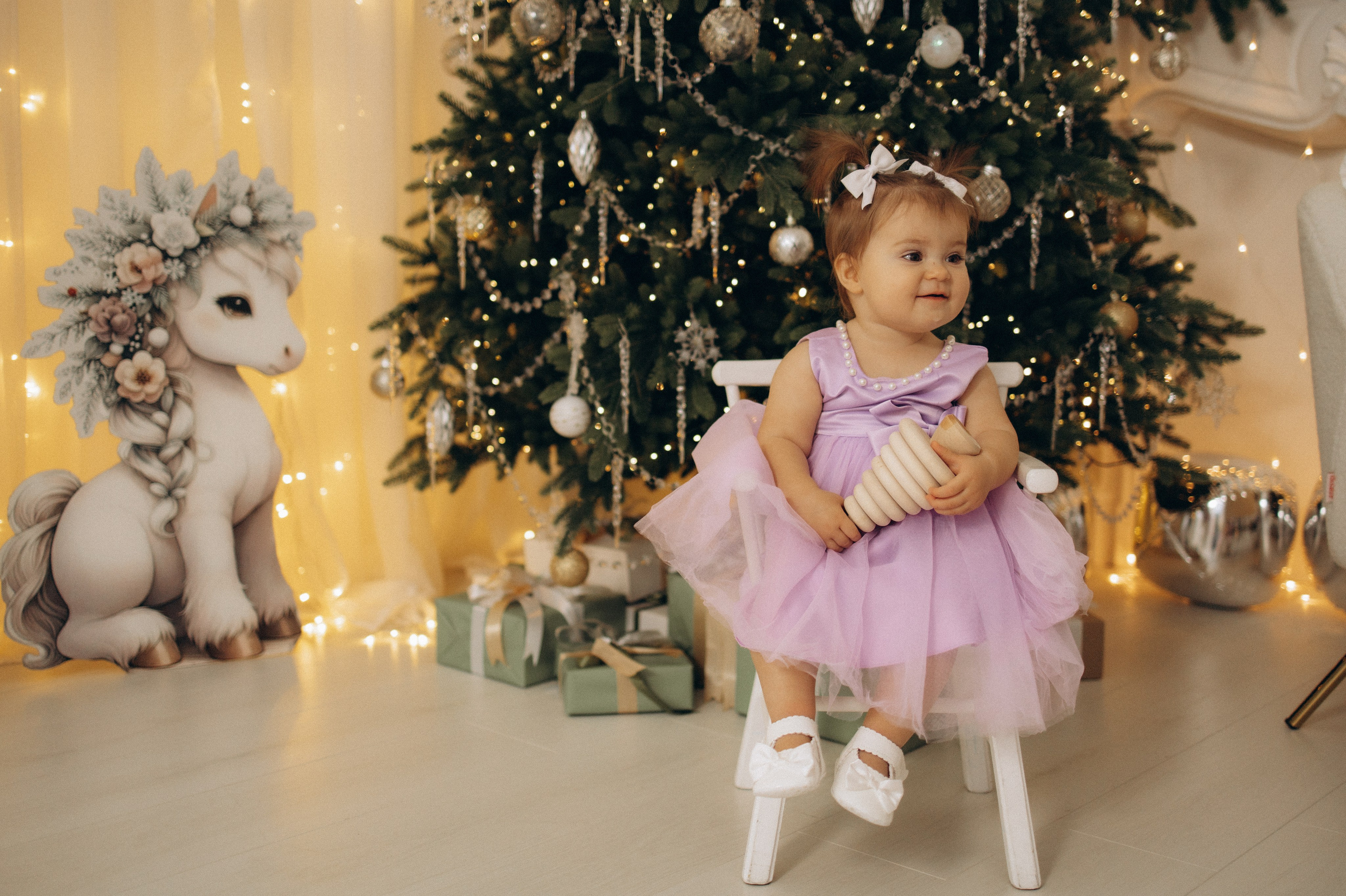Новый год маленькой Анечки. Семейный фотограф в Москве Анастасия Шалда