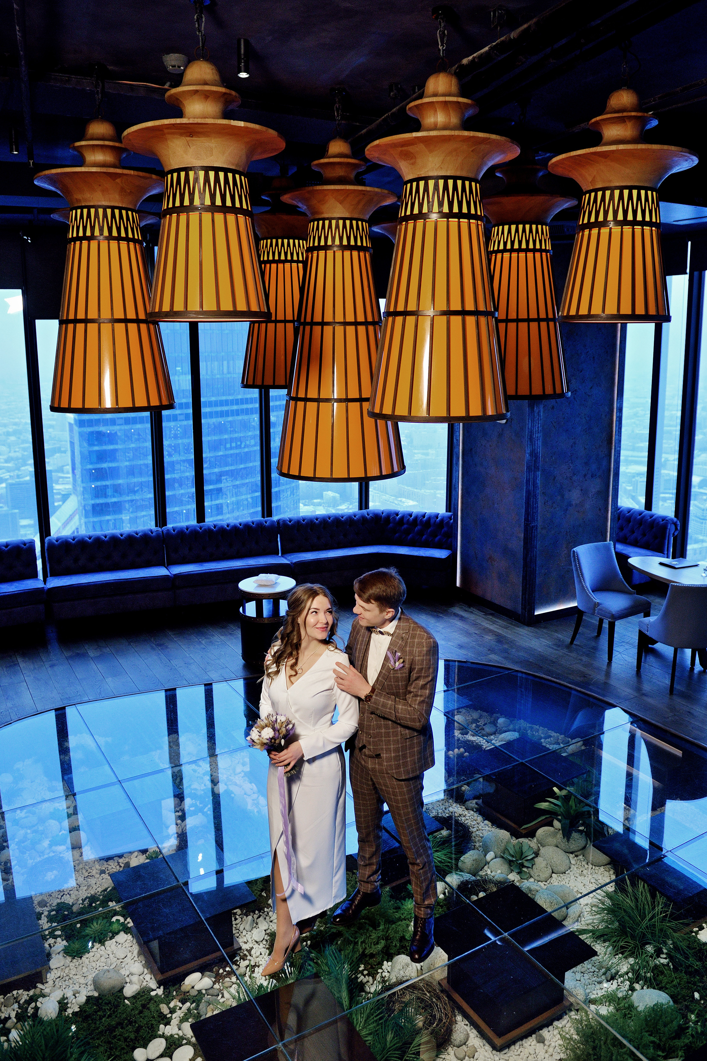 свадебная фотосессия ресторан Birds