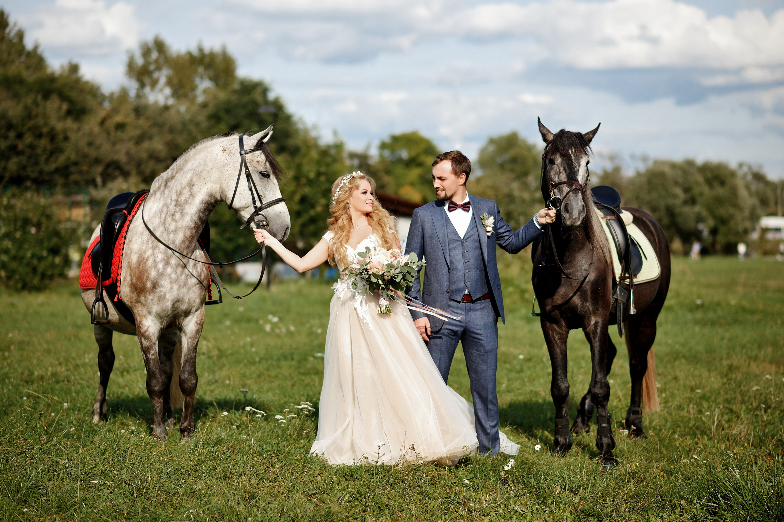 свадебная фотосессия серебряный бор, выездная фотосессия, серебряный бор, съемка с животными, съемка с лошадьми