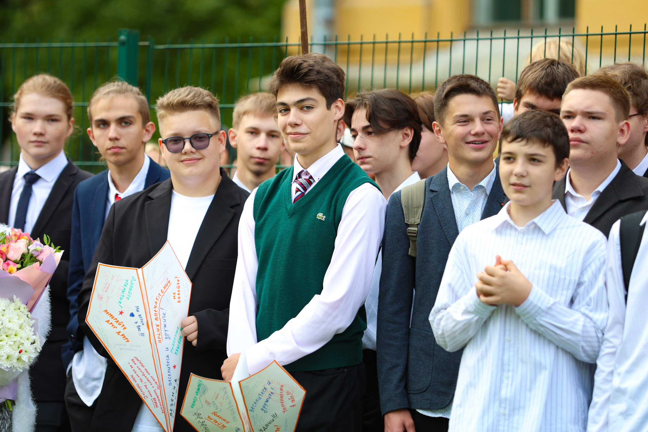 1 сентября в школе № 500. Фотограф Дарья Попова