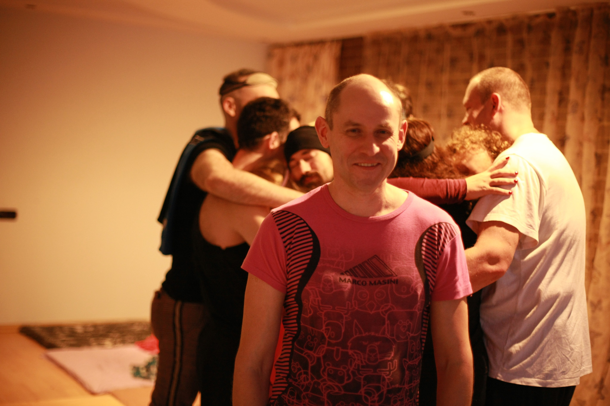 Андрей Кичев и участники ретрита тишины