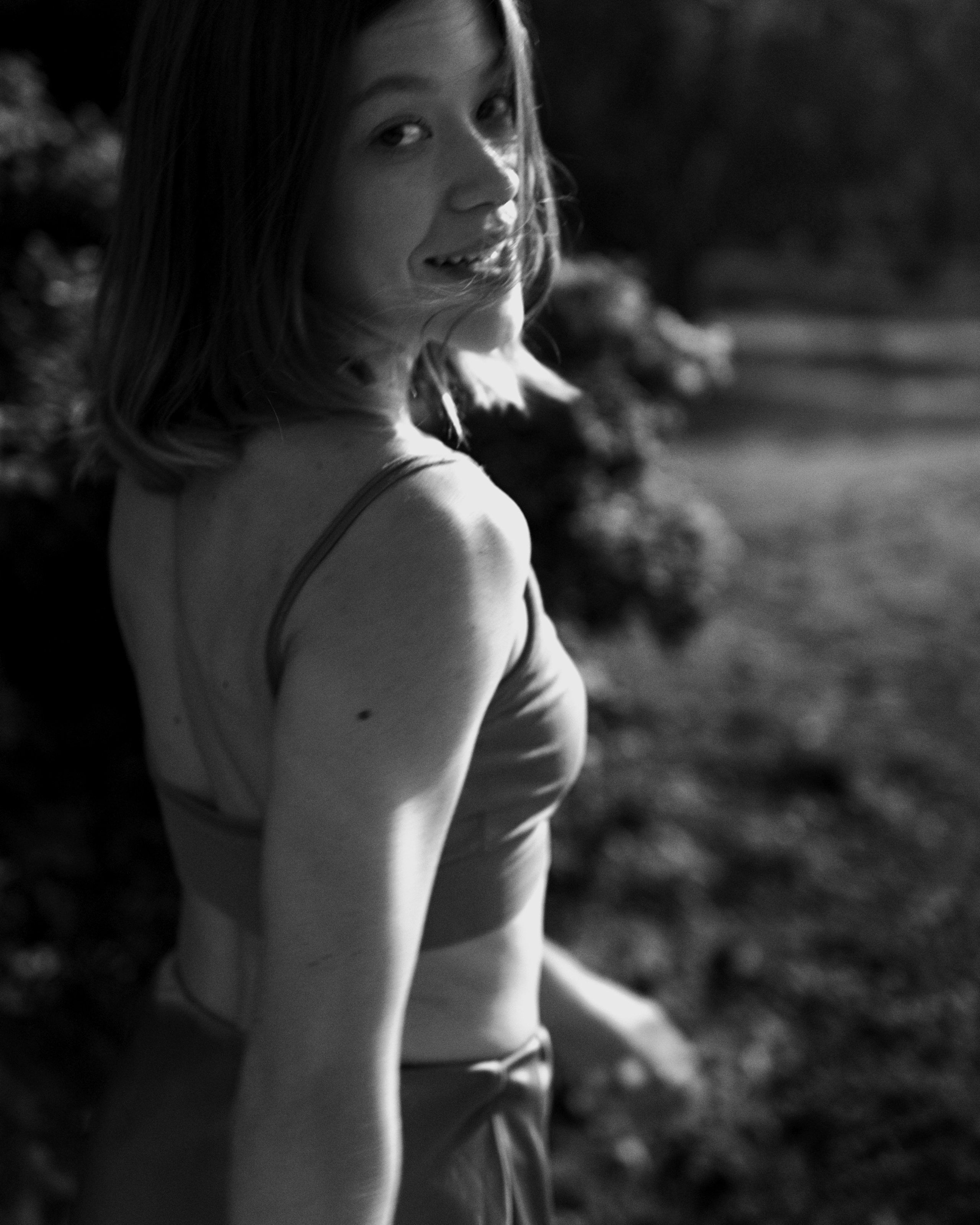 Dancing in the shade of trees