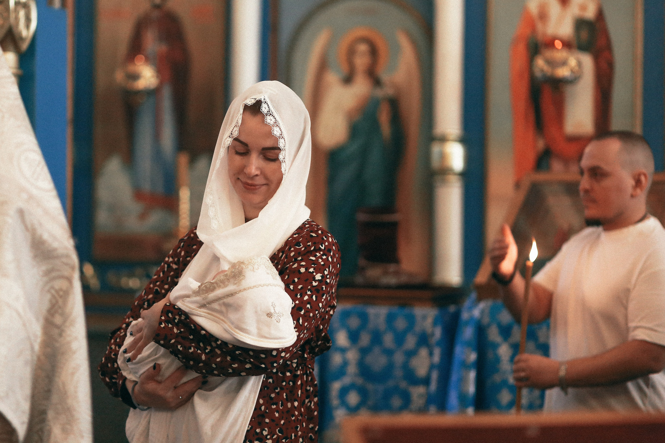 Крещение Софии. Храм Корсунской Иконы Божией Матери. Антонина Морозова, профессиональный семейный фотограф видеограф