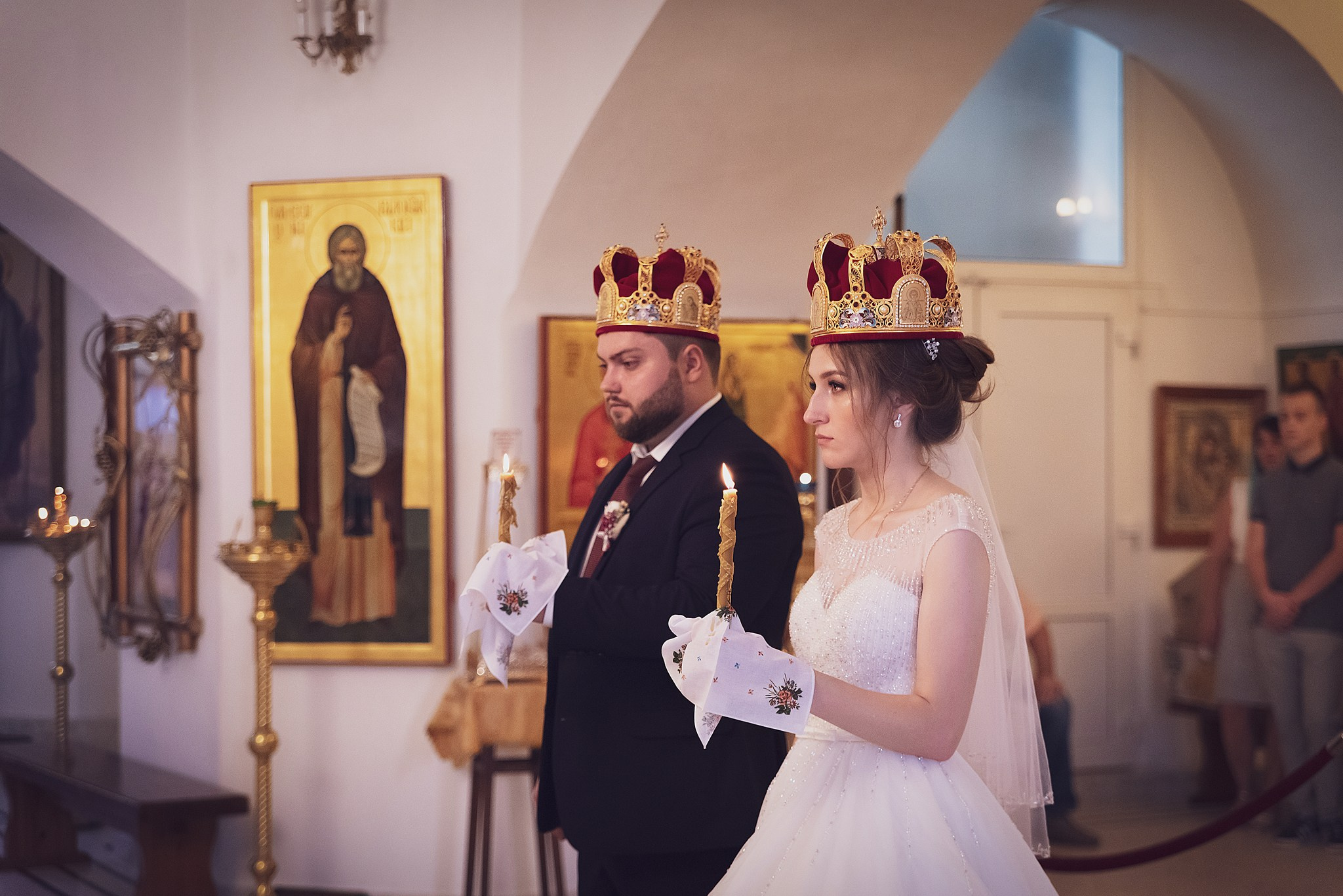 Фотосъемка венчания в Краснодарском храме - молебен супругов