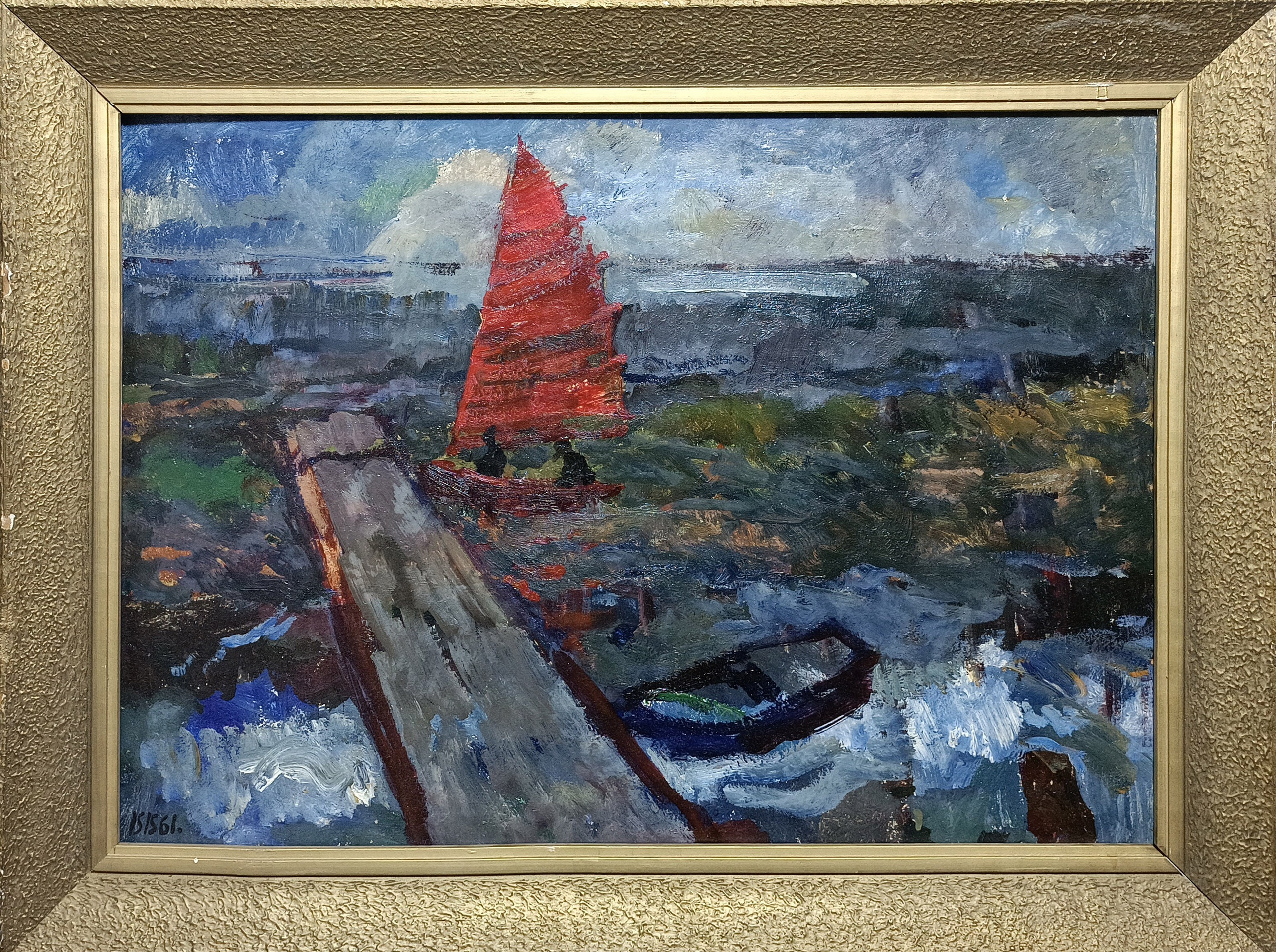 «Красный парус» 1961 год. Художник Величко Вадим Семёнович