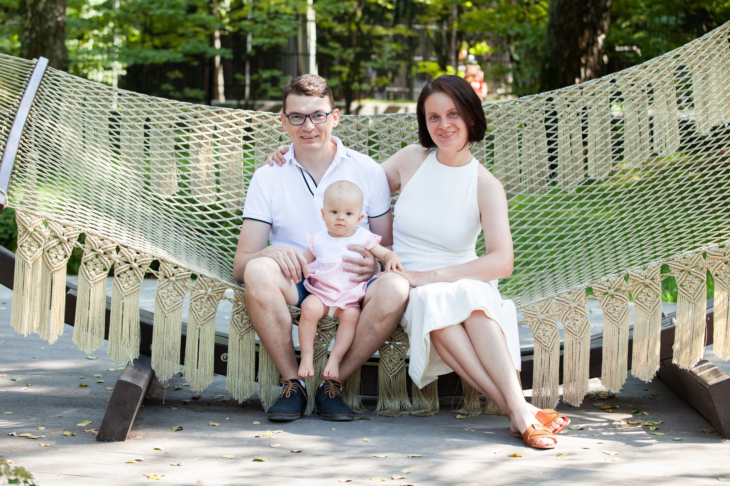 Семейная фотосессия в парке. Фотографы в Москве Светлана Устинова и Сергей Грачев