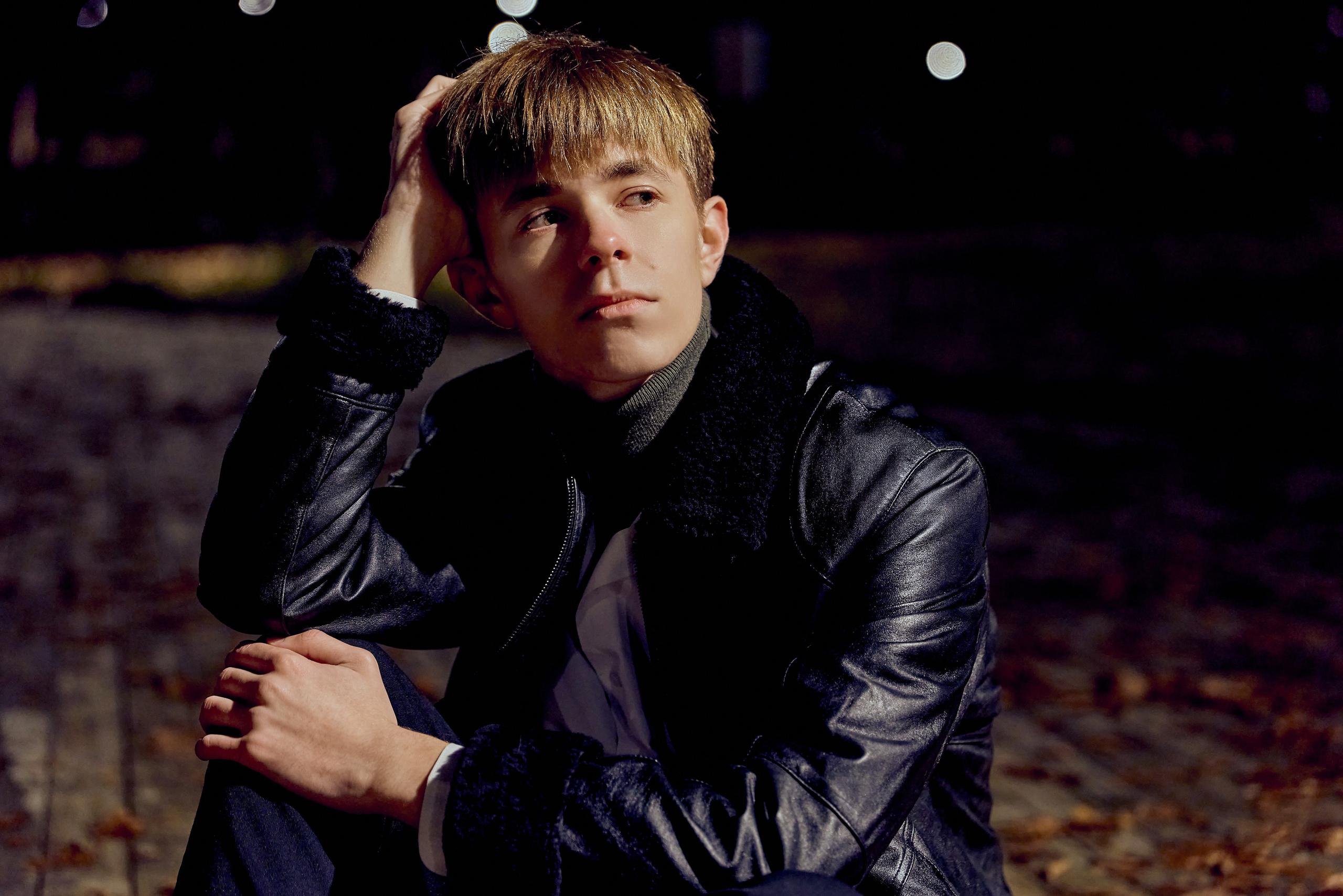 Мужской портрет в ночном городе идеи фотосессии