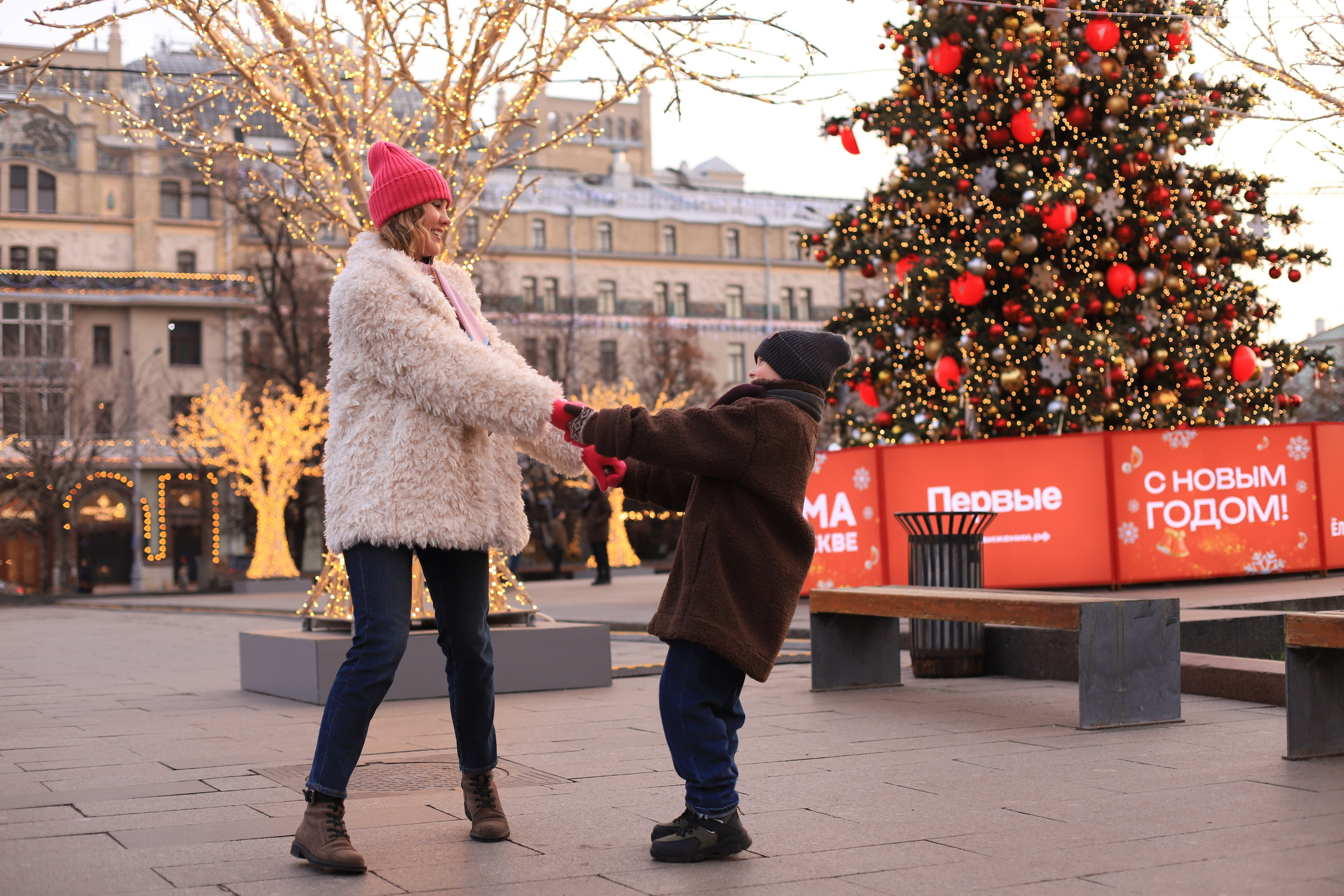 Новогодняя прогулка). Фотограф в Москве Елена Дроботя