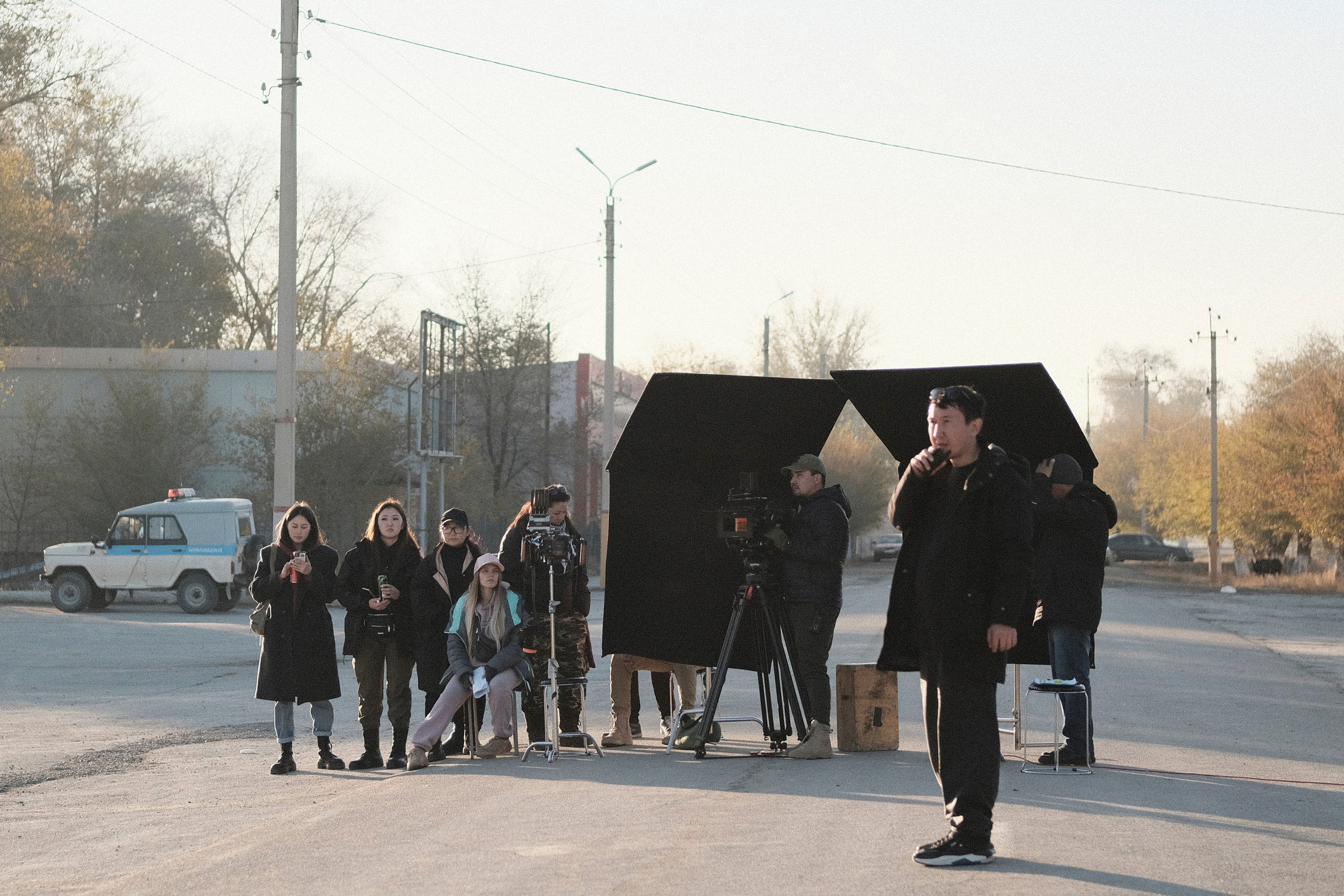 Backstage со съемок фильма «Набат». Профессиональный фотограф