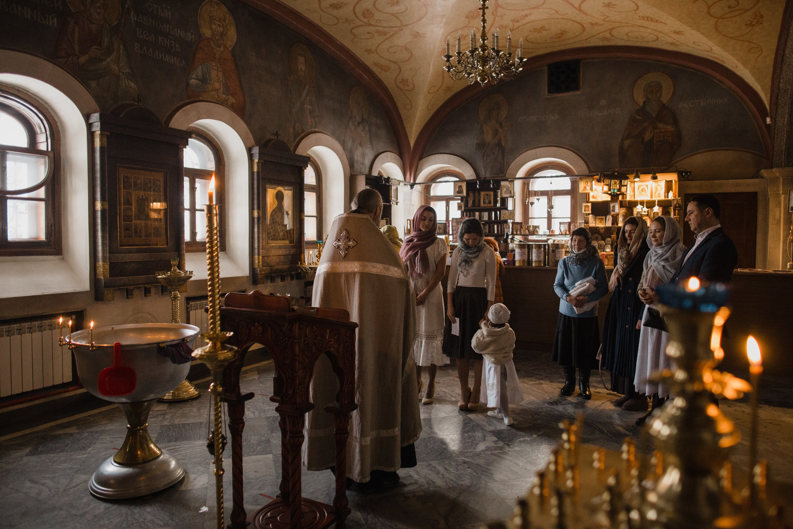 Крещение. Репортажный и свадебный фотограф в Москве Лена Таращенко