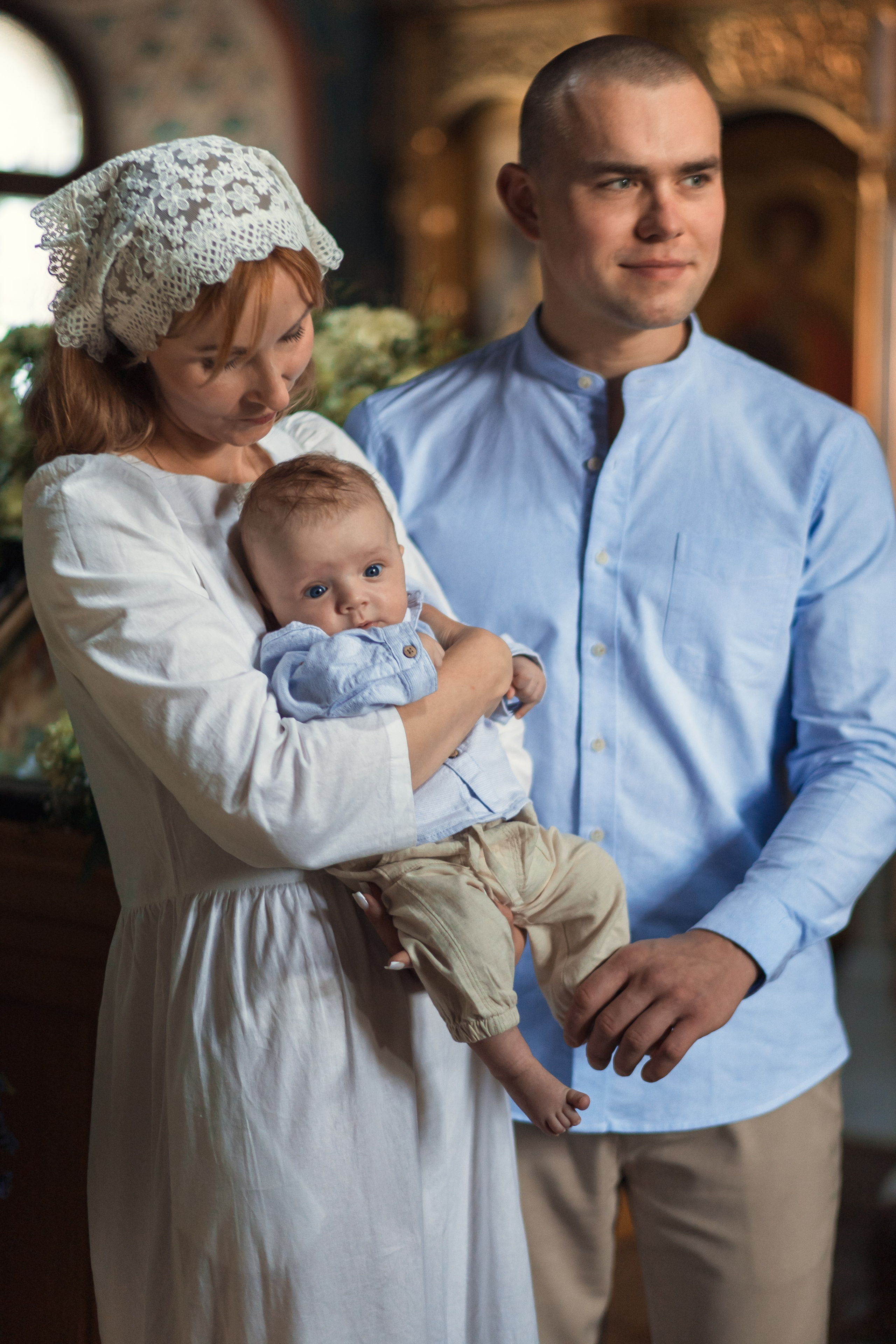 Крещение в Знаменской Церкви г. Переславль Залесский. Профессиональный фотограф в Москве и Мо Мария Шантарёва
